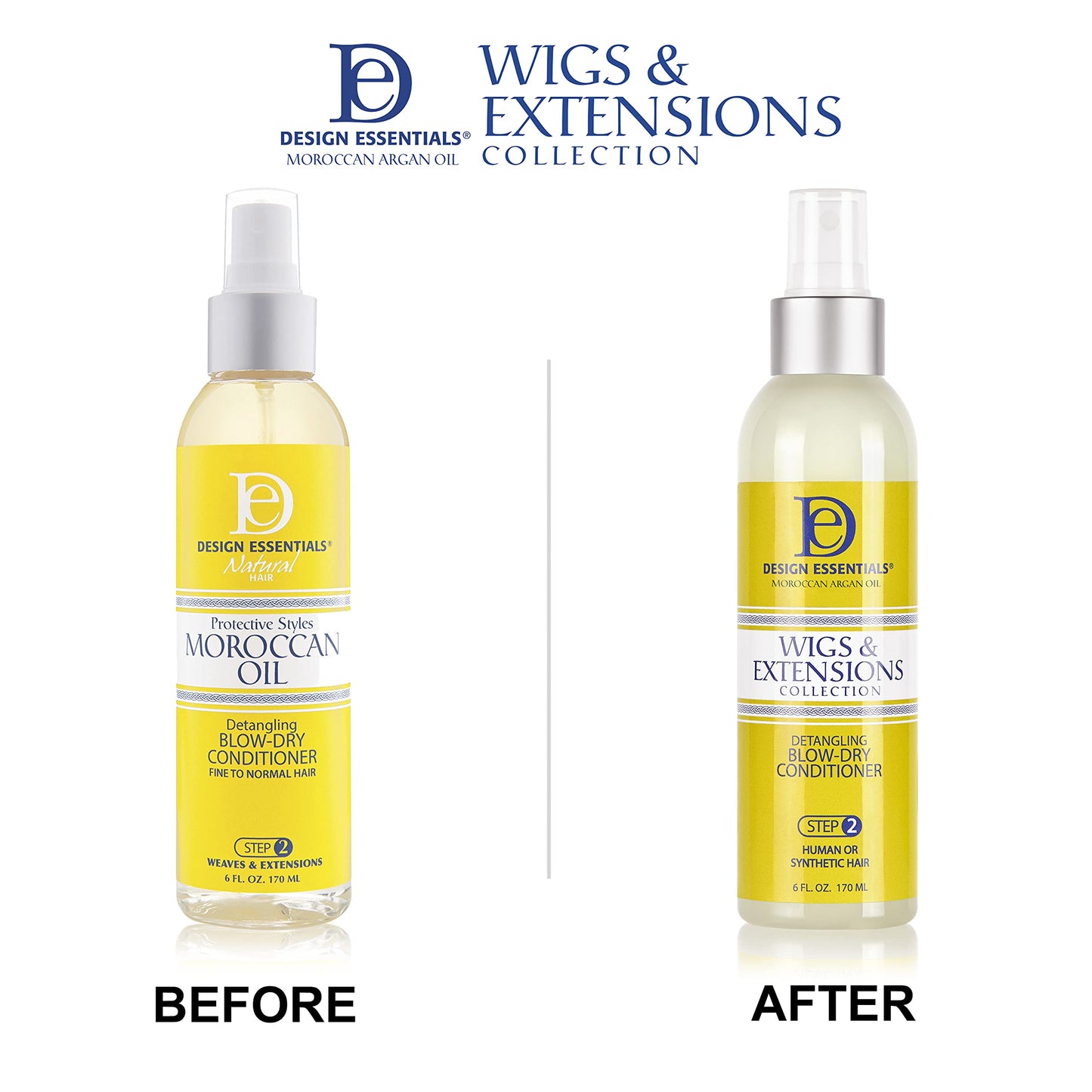 Design Essentials Moroccan Argan Oil Detangling Blow-Dry Conditioner- Wigs & Extensions Collection, 6 Oz (Packaging may vary) Beauty & Personal Care Design Essentials