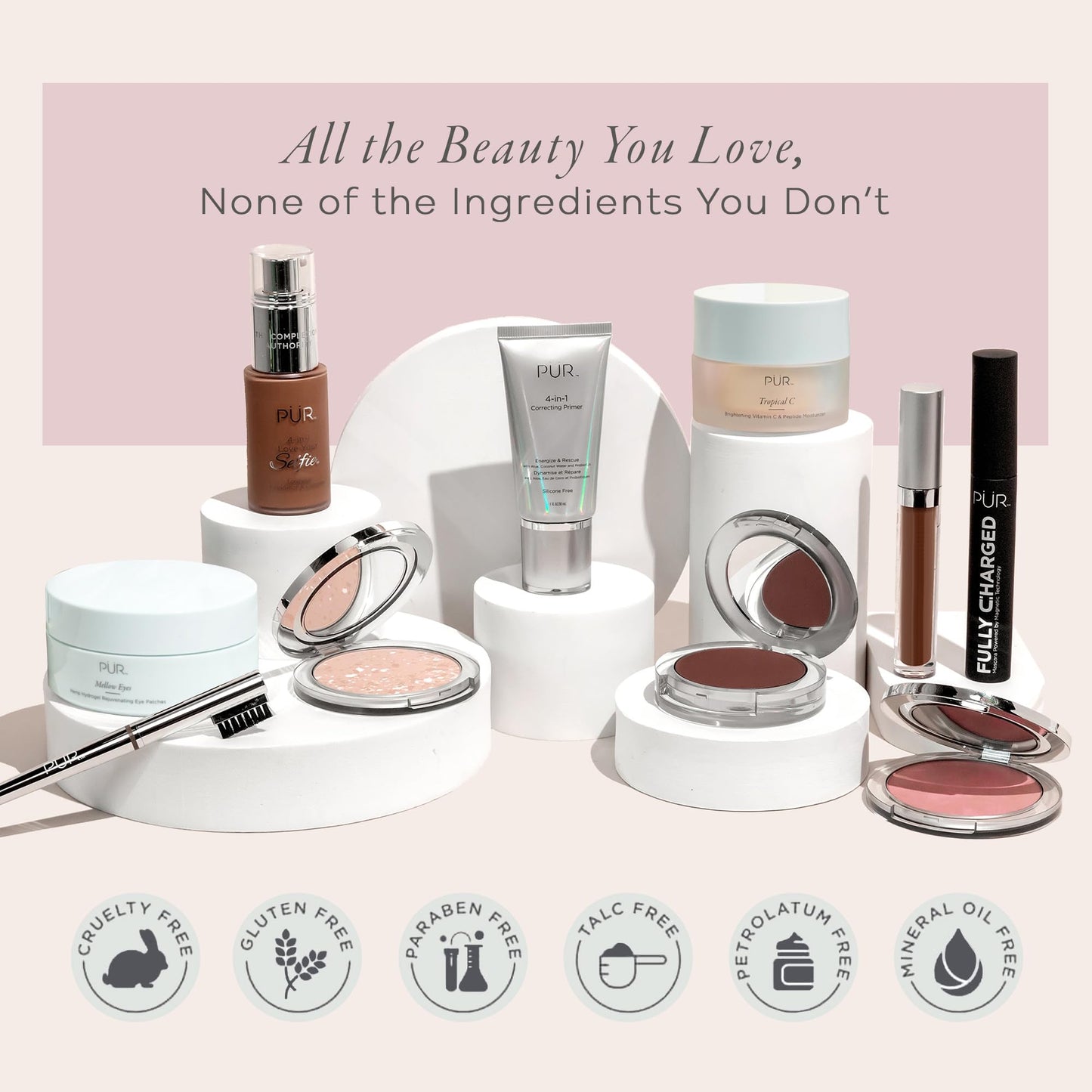 PÜR MINERALS 4-in-1 Love Your Selfie Longwear Foundation and Concealer - Unique, Dual-Applicator Component - Covers Blemishes and Imperfection Beauty & Personal Care PÜR MINERALS