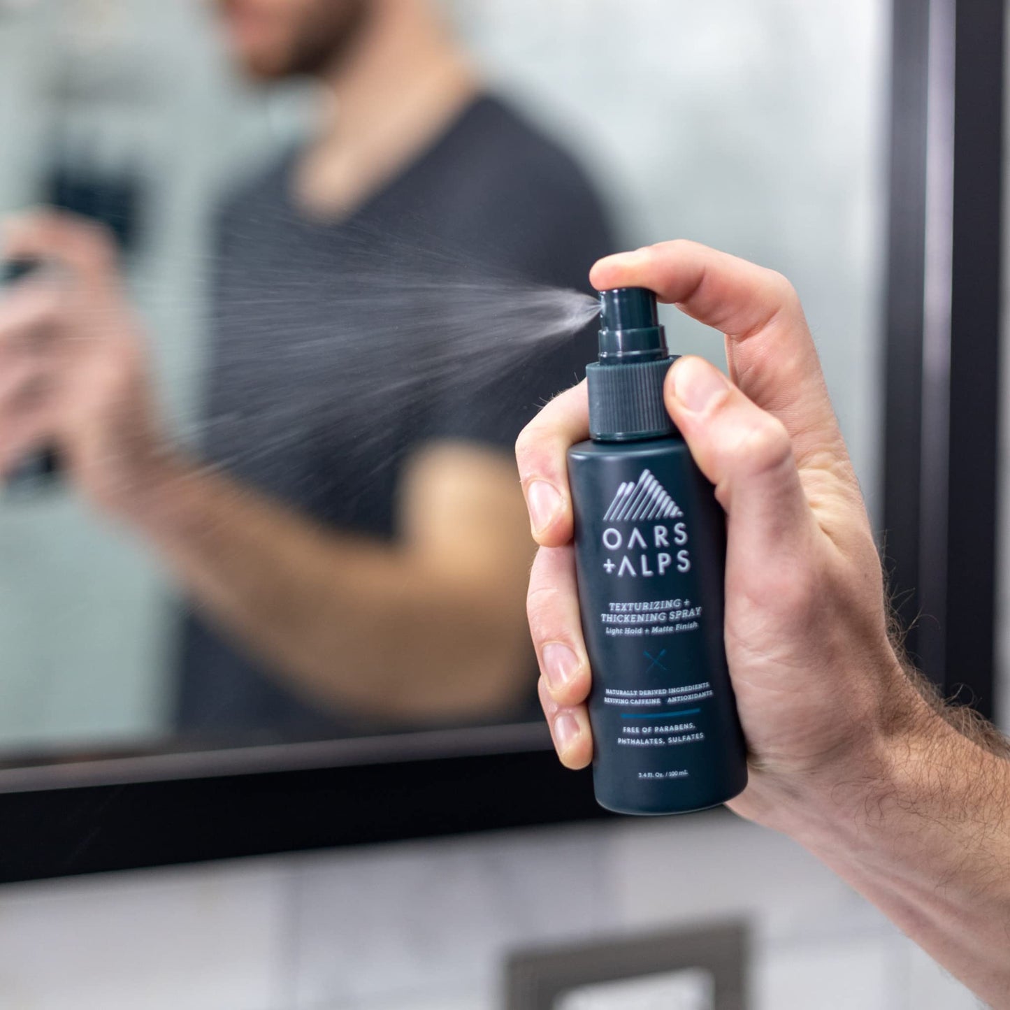 Oars + Alps Texturizing and Thickening Spray for Hair, Promotes Hair Growth, Sandalwood and Amber Scent, 3.4 Fl Oz Beauty & Personal Care Oars + Alps
