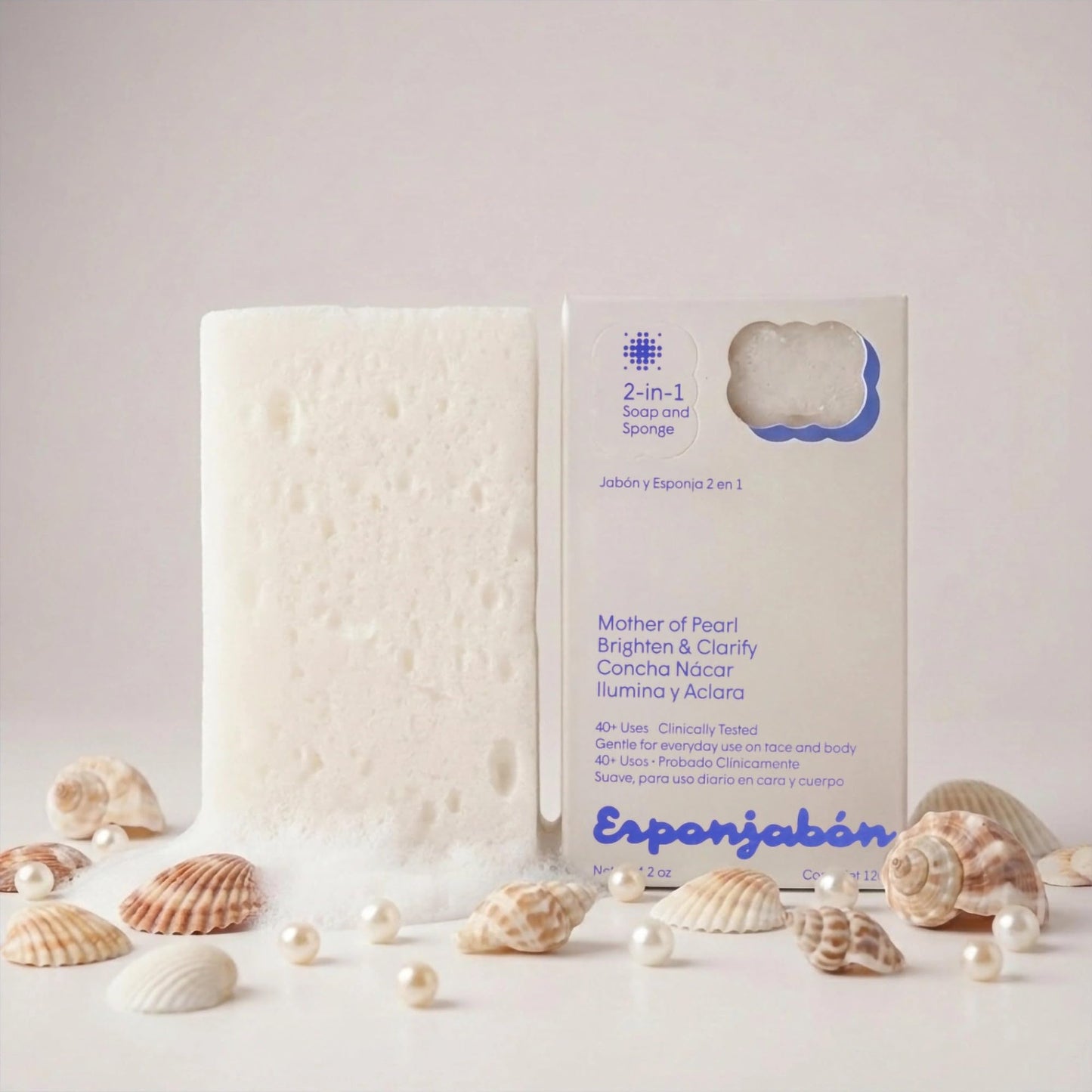 T.Taio Esponjabon Soap Sponge 2-Pack- Cleansing Shower Scrubber & Bath Wash Scrub - Massage & Lather Foot, Elbow, & Face - Bathroom Accessories Beauty & Personal Care T.TAIO
