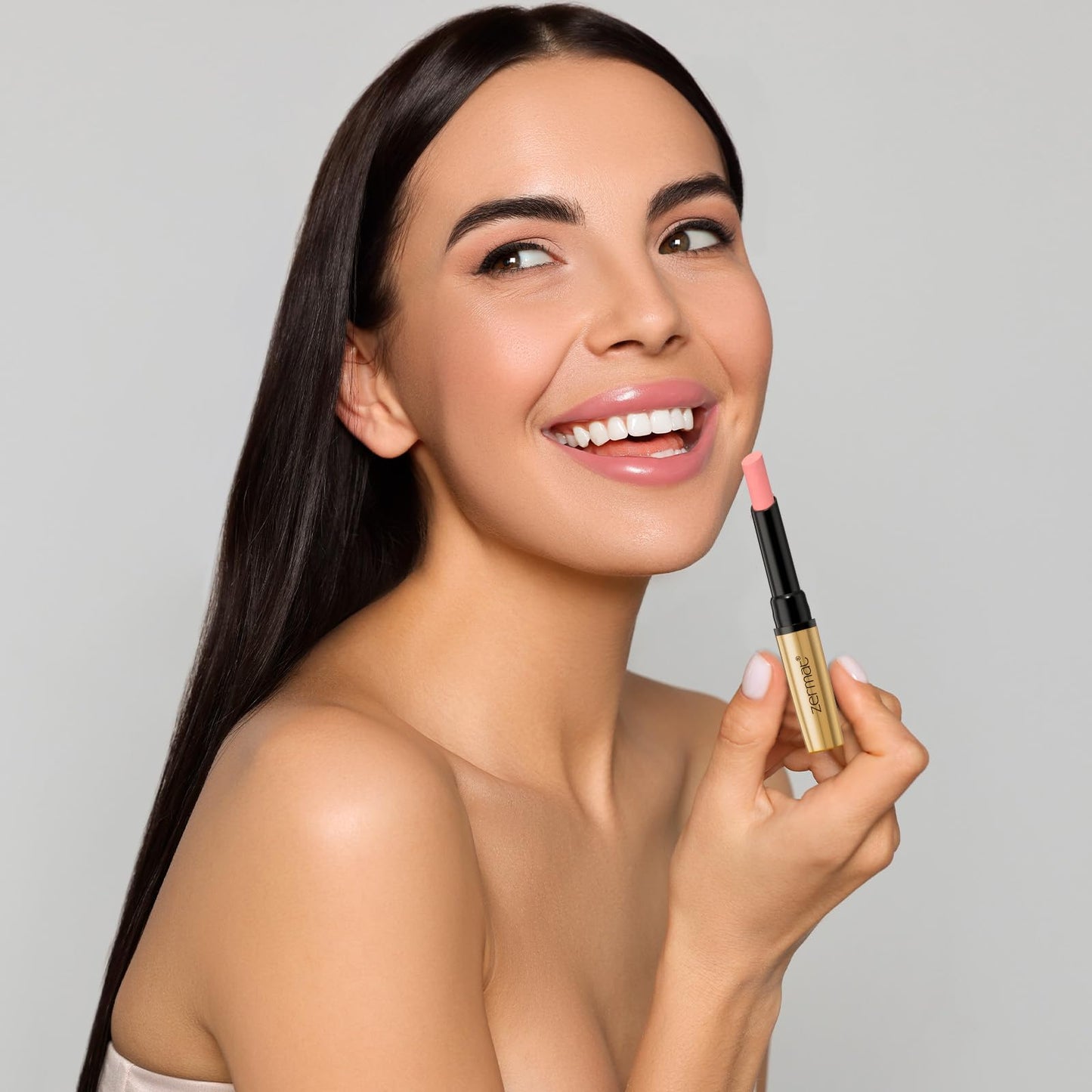 Zermat Eleganzza Reflex Long-Lasting Lipstick, Fabulous Almendra Shade, Moisturizing Formula, 8 Hour Wear, 0.06 Oz Beauty & Personal Care Zermat