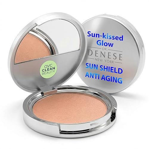 Dr. Denese SunShield Anti Aging Bronzer 0.3 oz - Powder Makeup with Multi Peptides & Ceramide for Natural Matte Finish, Light Shimmer & Youthful Beauty & Personal Care Dr. Denese