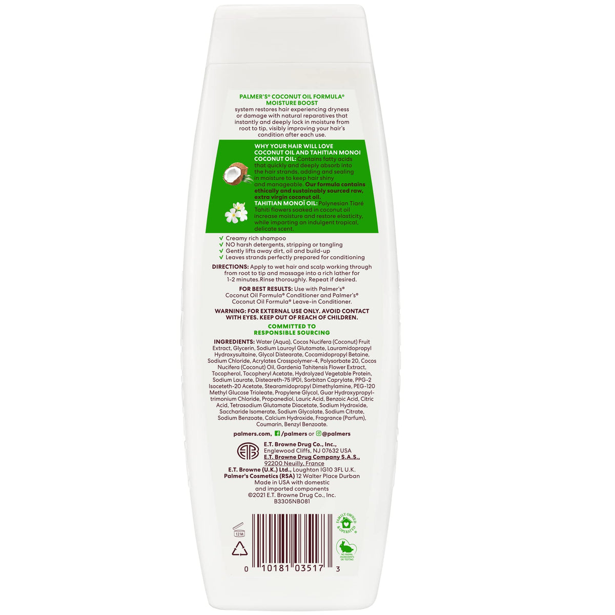 Palmer's Coconut Oil Formula Moisture Boost Conditioning Shampoo, 13.5 fl. oz. Beauty & Personal Care Palmer's