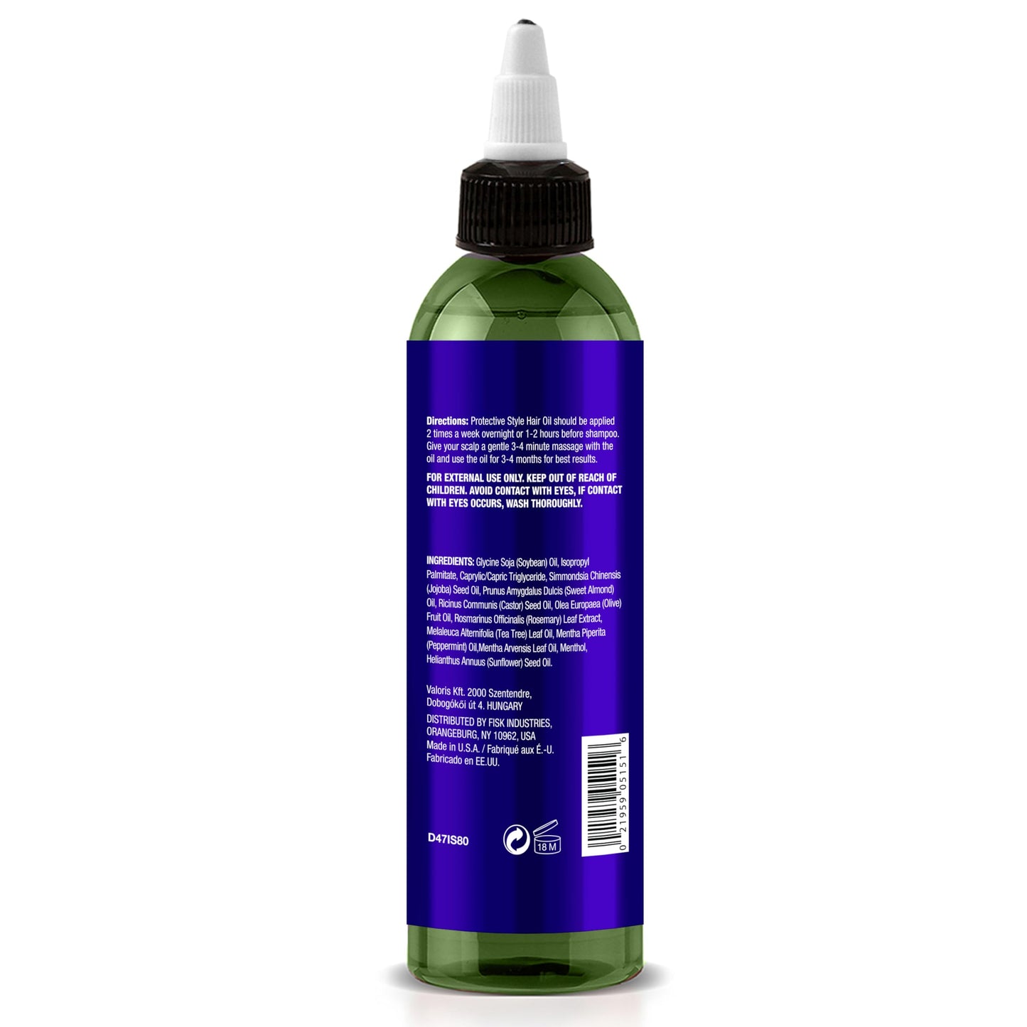 Difeel Itchy Scalp & Tension Relief Hair Oil with Tea Tree & Peppermint Oils for Braided Styles 8 oz. Beauty & Personal Care Difeel