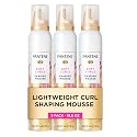 Pantene Curl Mousse For Curly Hair, Tames Frizz for Soft Touchable Curls, 6.6 Oz Each (Pack of 3) Beauty & Personal Care Pantene