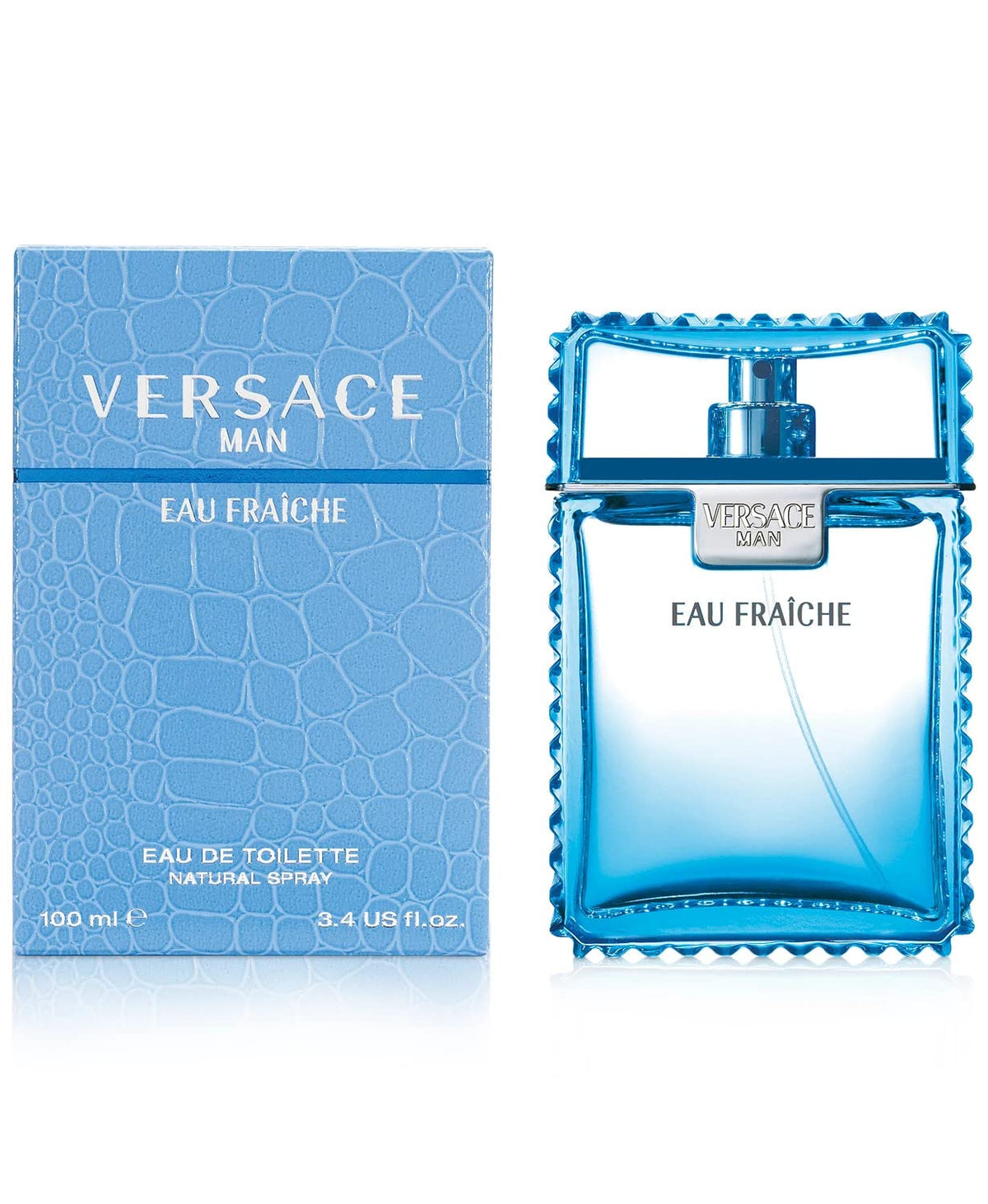 Versace Eau Fraiche for Men Eau de Toilette Spray, 3.4 Ounce