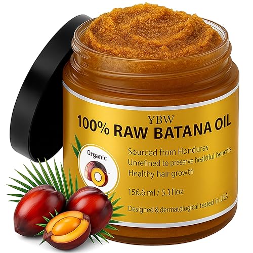 Raw Batana Oil for Hair Growth by Dr. Sebi Organic Raw Honduras Oil - 100% Pure & Natural Botana Paste for Thicker, Stronger Hair for Men and Women Beauty & Personal Care YBW