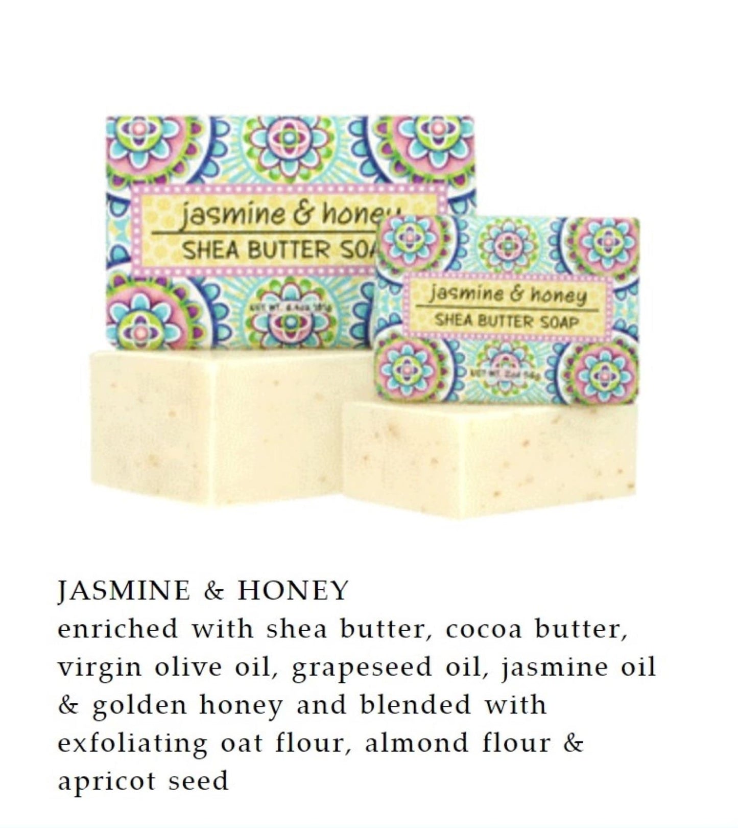 Greenwich Bay Trading Co, Jasmine and Honey Shea Butter Soap, Set of 3 Bars, 6.4 Ounces Each Beauty & Personal Care Greenwich Bay Trading Company