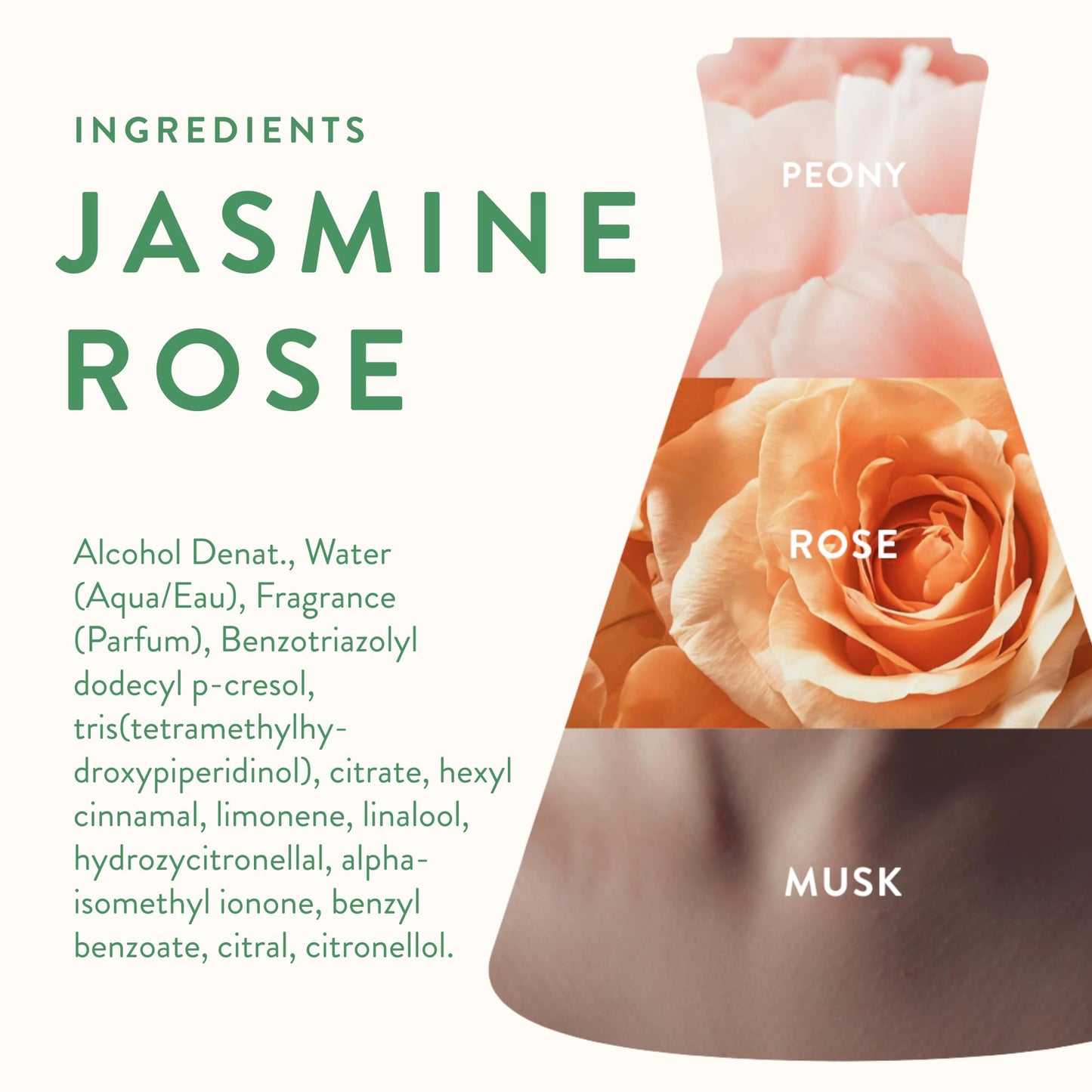 Good Chemistry Jasmine Rose Eau de Parfum 1.7 fl oz - Long-Lasting Perfume with Peony, Rose, & Musk - Sophisticated, Clean & Vegan Beauty & Personal Care Good Chemistry