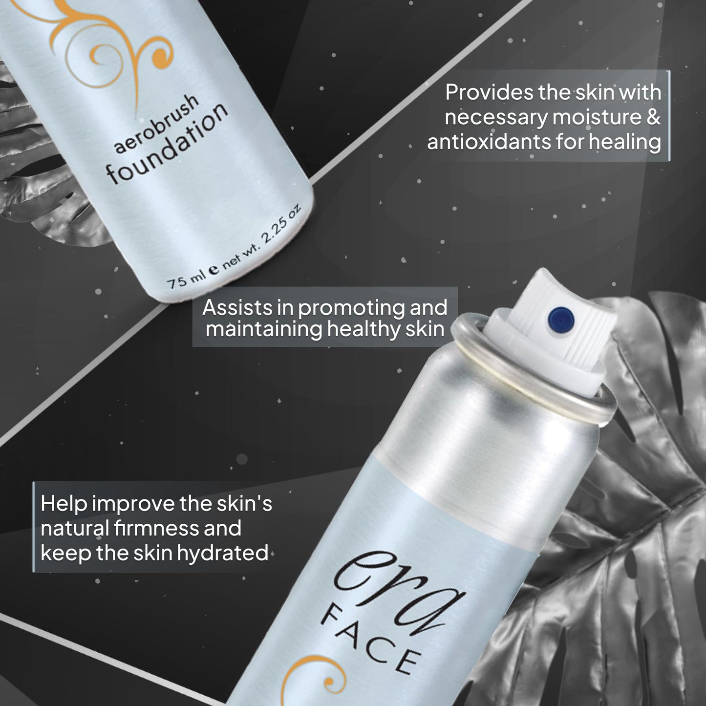 ERA Face spray makeup (Y7 Carmel, 2.25 oz) - airbrush foundation, everyday, buildable, professional spray on cosmetics by Era Beauty Beauty & Personal Care ERA Beauty