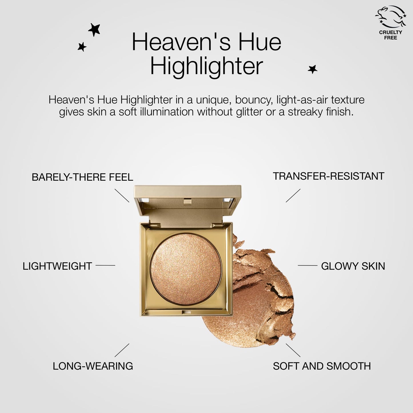 stila Heaven's Hue Highlighter | Lightweight Soft Makeup Glow, Bouncy Texture Illuminates Skin, Transfer-Resistant | Bronze, 0.35 Oz. (Pack of 1) Beauty & Personal Care stila