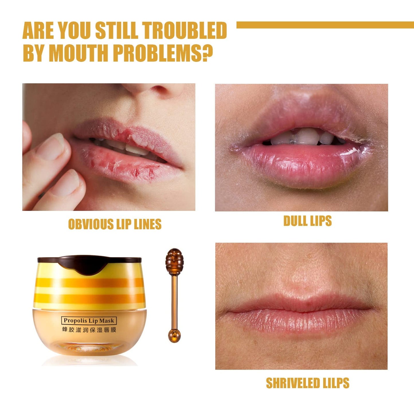 4Pcs Lip Balm Honey Pot, Propolis Moisturizing Honey Lip Mask Lip Balm, Reduces Lip Lines, Prevention Dry and Cracked Lip Scrubs Exfoliator. … Beauty and Personal Care JISKG