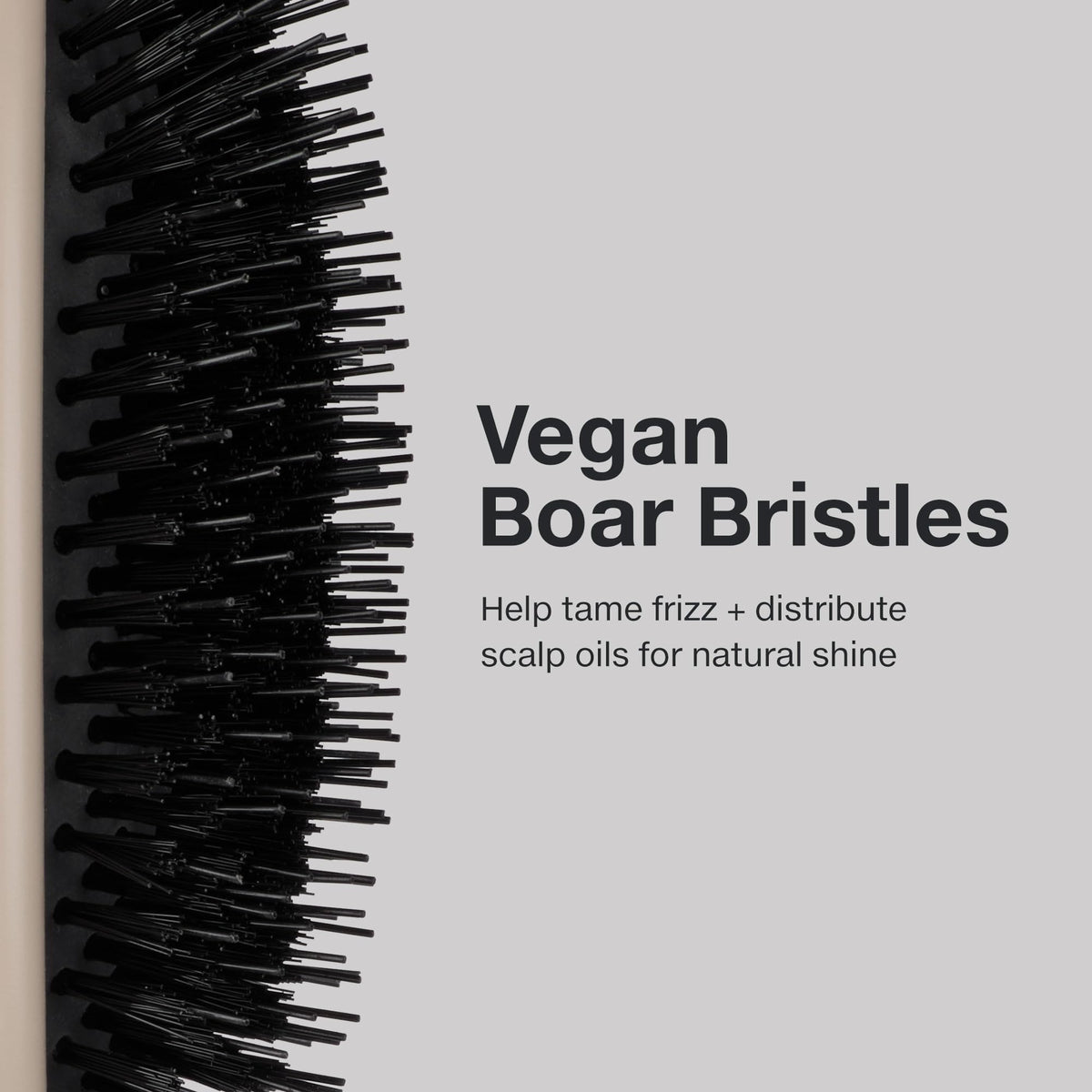 Paul Mitchell Dressing Hair Brush, Vegan Boar Bristles For Frizz Control + Boosting Shine, All Hair Types, Taupe, Made of 100% Recycled Plastic