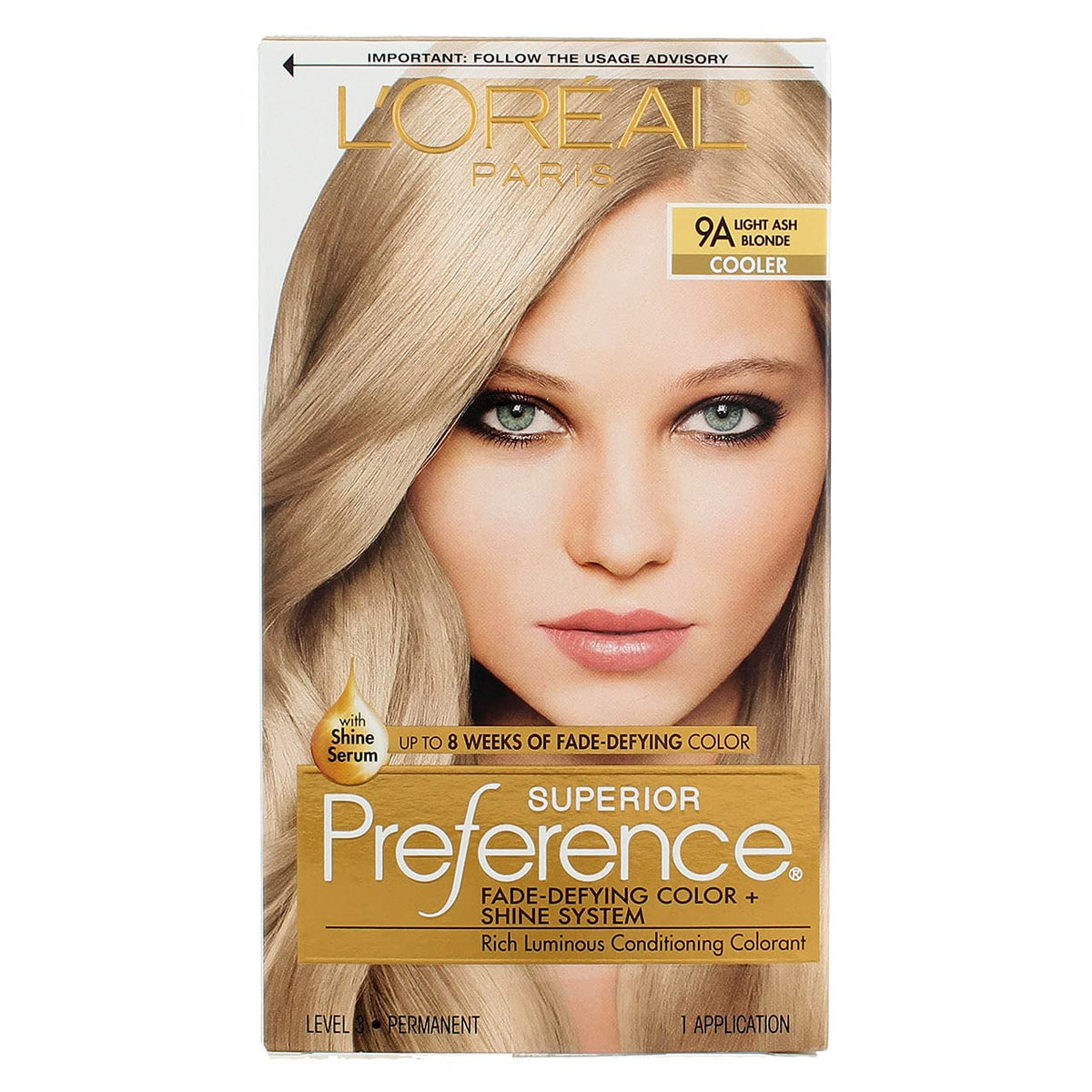L’Oreal ParisSuperior Preference Light Ash Blonde 9A Cooler,1 Each (Pack of 3) Beauty & Personal Care L'Oreal Paris