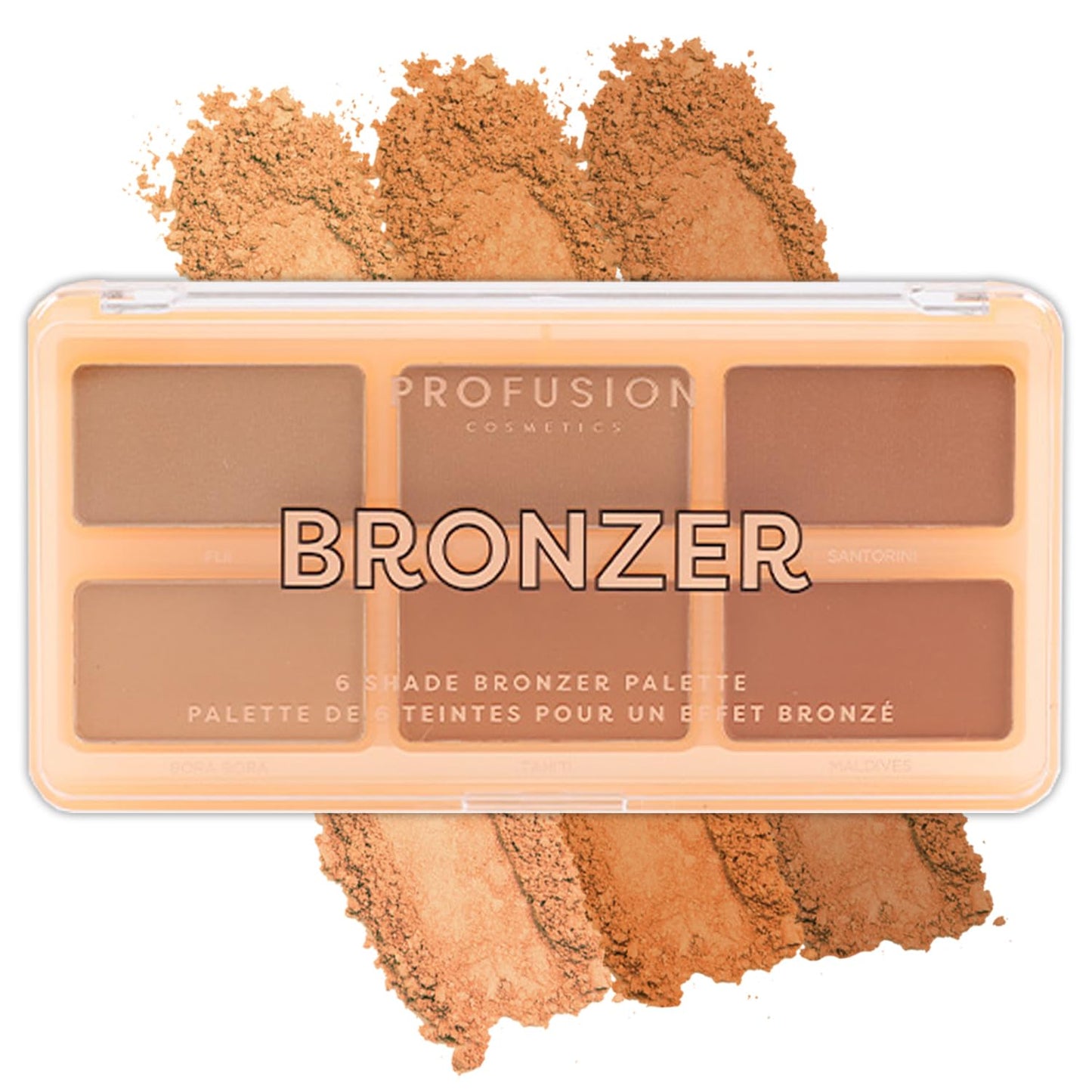 Profusion Cosmetics 6 Shades Bronzer Palette - Matte & Shimmer Finishes for Natural Definition, Buildable & Blendable Powder for Face Sculpting Beauty & Personal Care Profusion Cosmetics