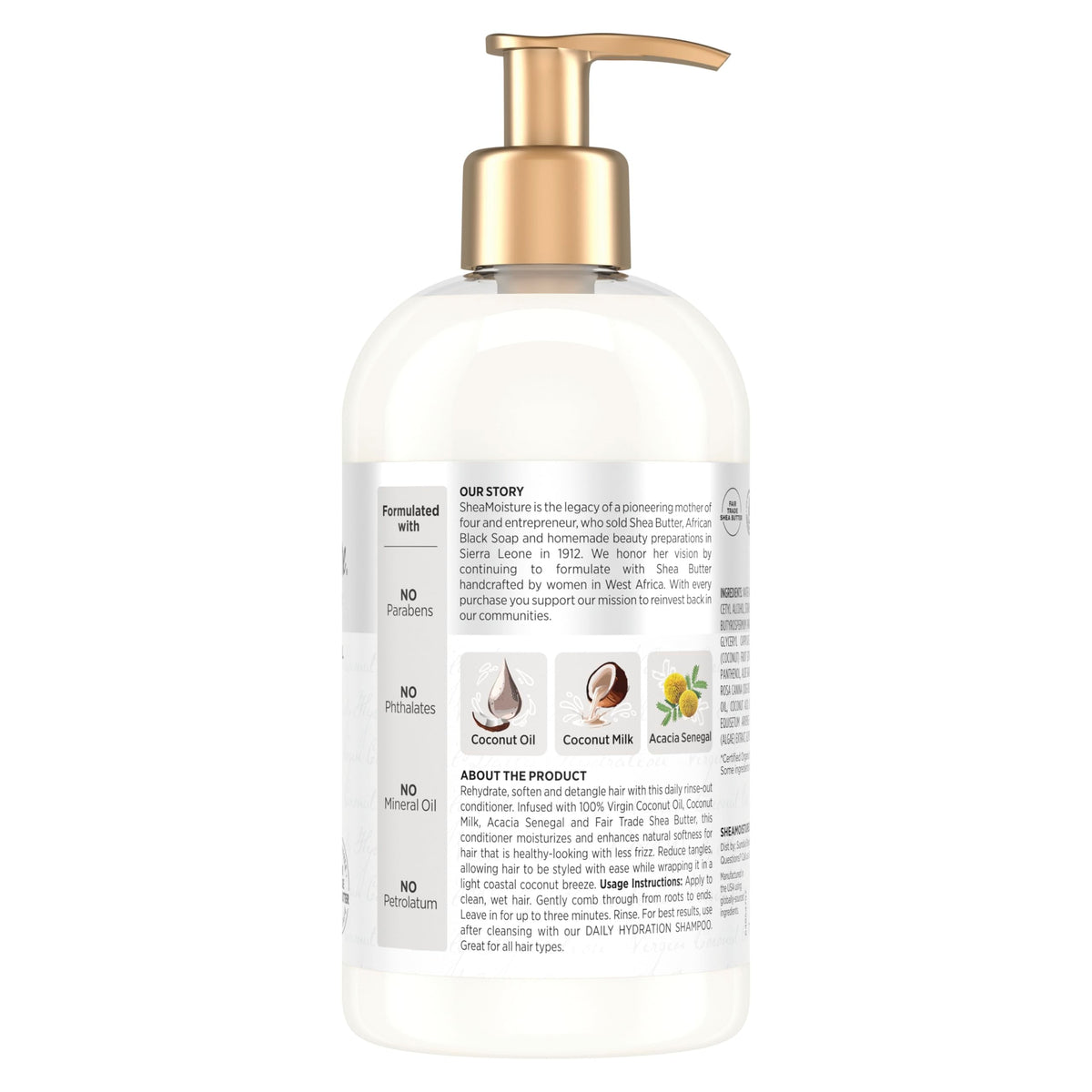 SheaMoisture 100% Virgin Coconut Oil Daily Hydration Conditioner | 13 fl. oz. Beauty & Personal Care SheaMoisture