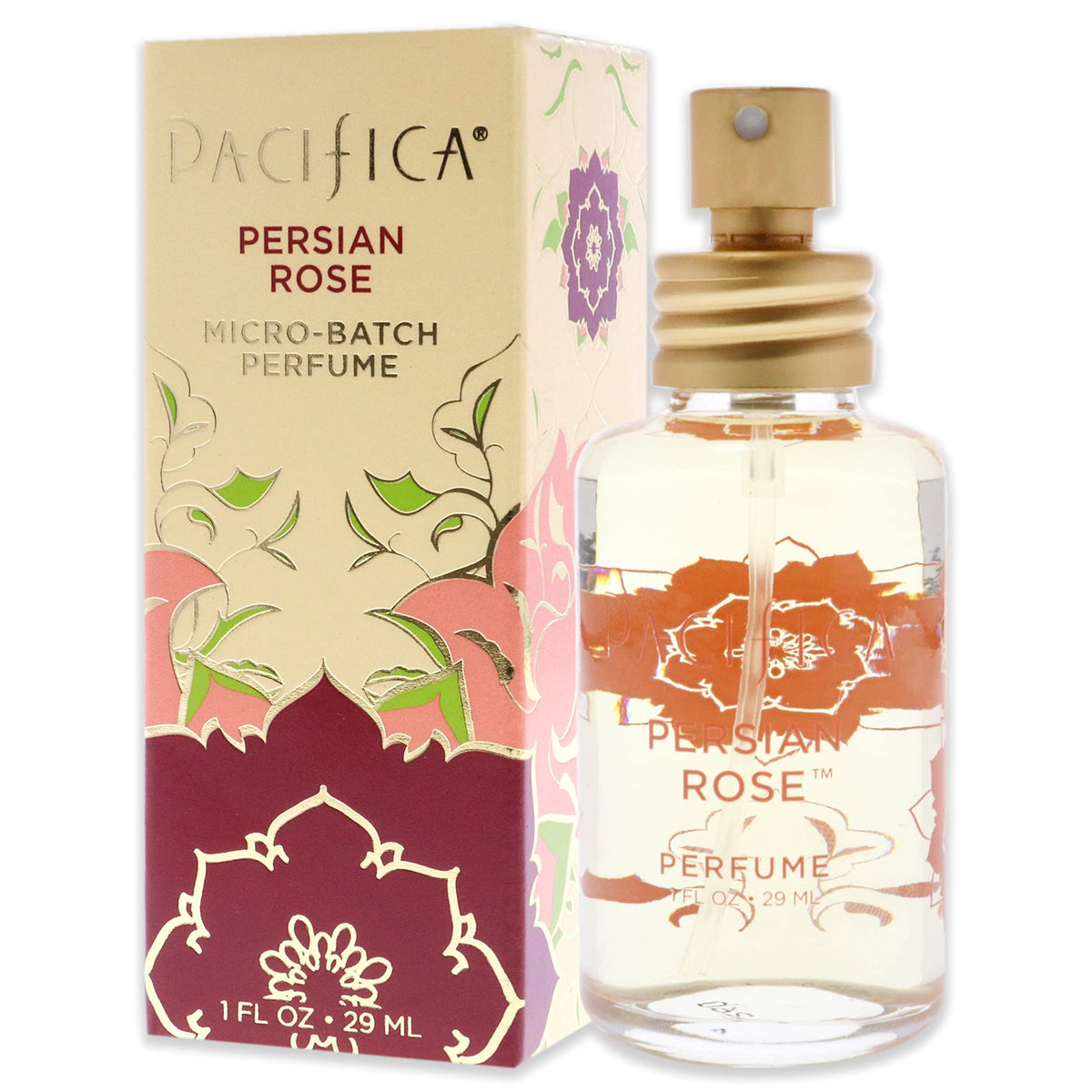 Pacifica Beauty, Persian Rose Clean Fragrance Spray Perfume, Made with Natural & Essential Oils, Fresh Rose Scent, Vegan + Cruelty Free Beauty & Personal Care Pacifica