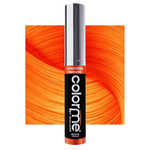 Colorme Root Touch Up Temporary Hair Mascara to color and Blend Semi Permanent Dye regrowth. Washes Out (TANGERINE) Beauty & Personal Care Color Me