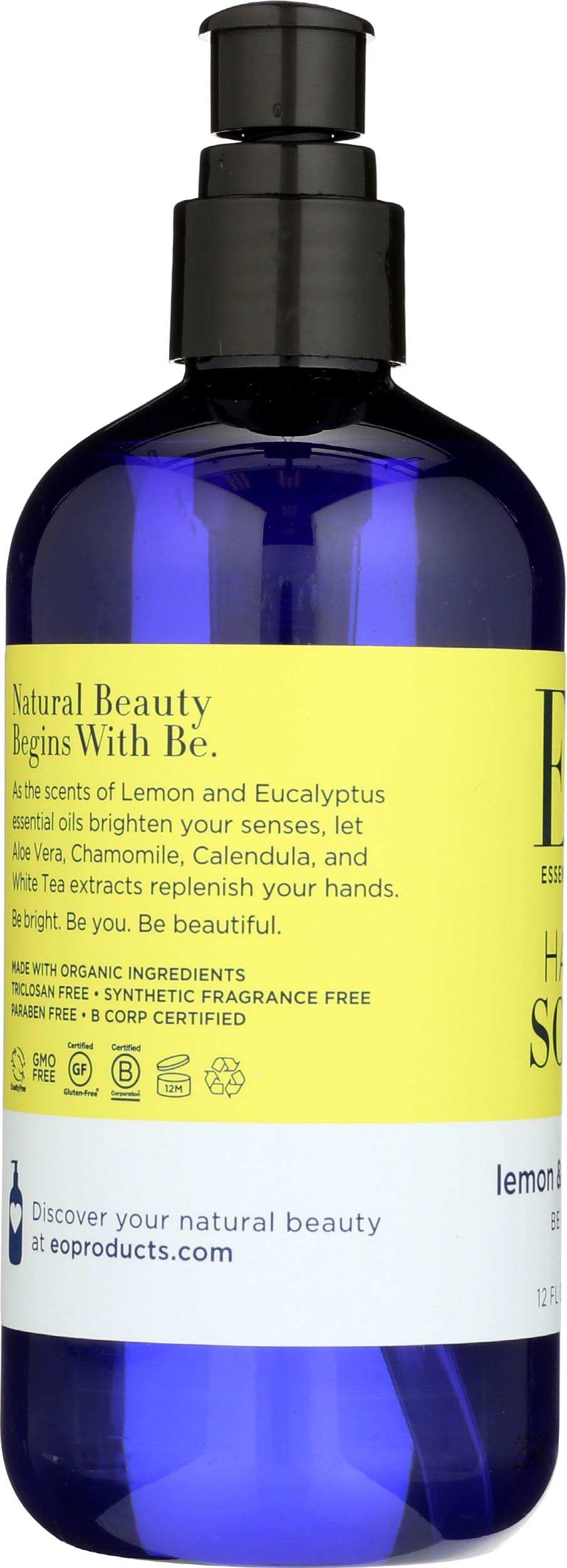 EO, Soap Liquid Lemon Eucalyptus, 12 Fl Oz Beauty & Personal Care EO