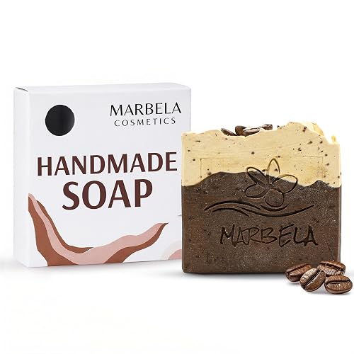 Marbela Cosmetics Handmade Soap Bar - Made in USA, Vegan Friendly, Palm Oil Free, Natural Bar Soap - Gentle Face & Body Soap for Daily Skin Care Beauty & Personal Care Marbela