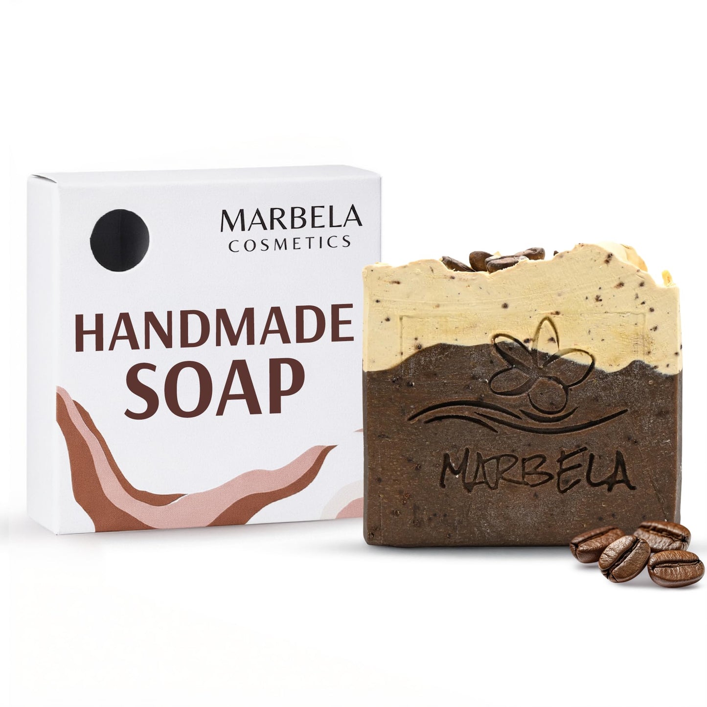 Marbela Cosmetics Handmade Soap Bar - Made in USA, Vegan Friendly, Palm Oil Free, Natural Bar Soap - Gentle Face & Body Soap for Daily Skin Care Beauty & Personal Care Marbela