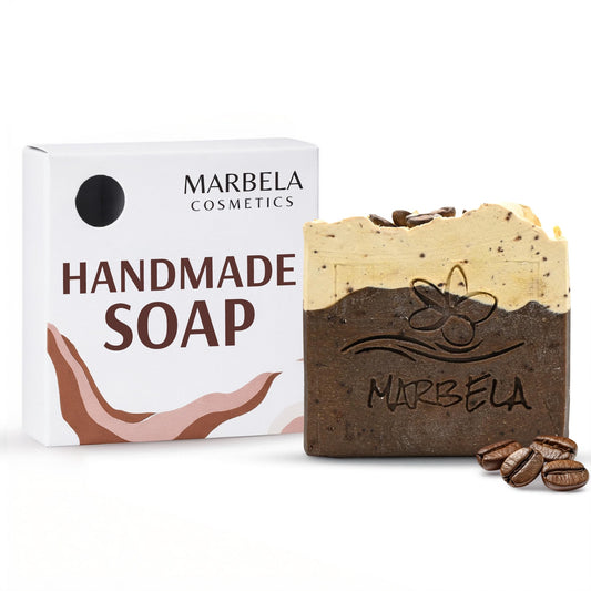 Marbela Cosmetics Handmade Soap Bar - Made in USA, Vegan Friendly, Palm Oil Free, Natural Bar Soap - Gentle Face & Body Soap for Daily Skin Care Beauty & Personal Care Marbela