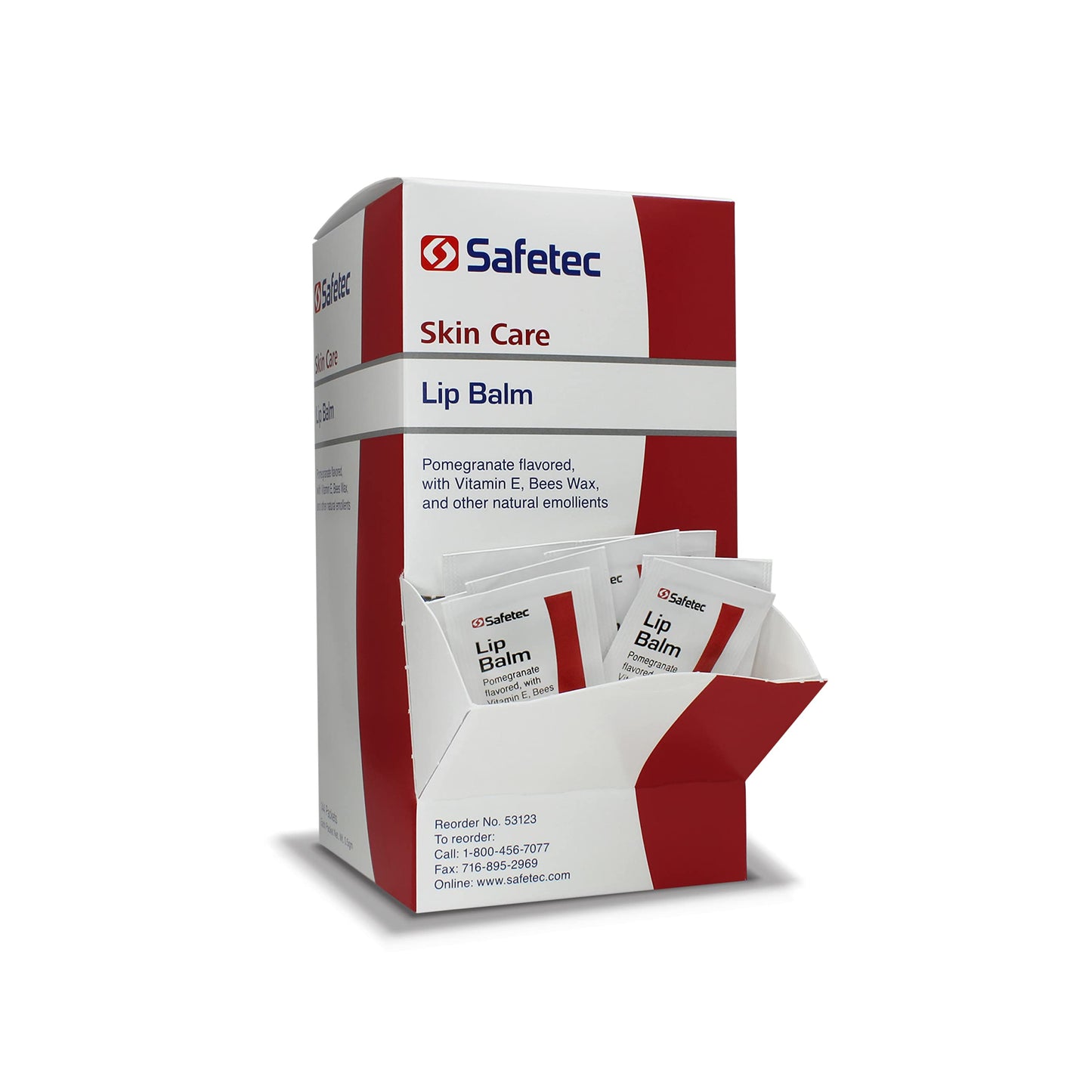 Safetec Lip Balm.5 g. Pouch 144 ct. Box (12 Boxes/case) Beauty & Personal Care Safetec