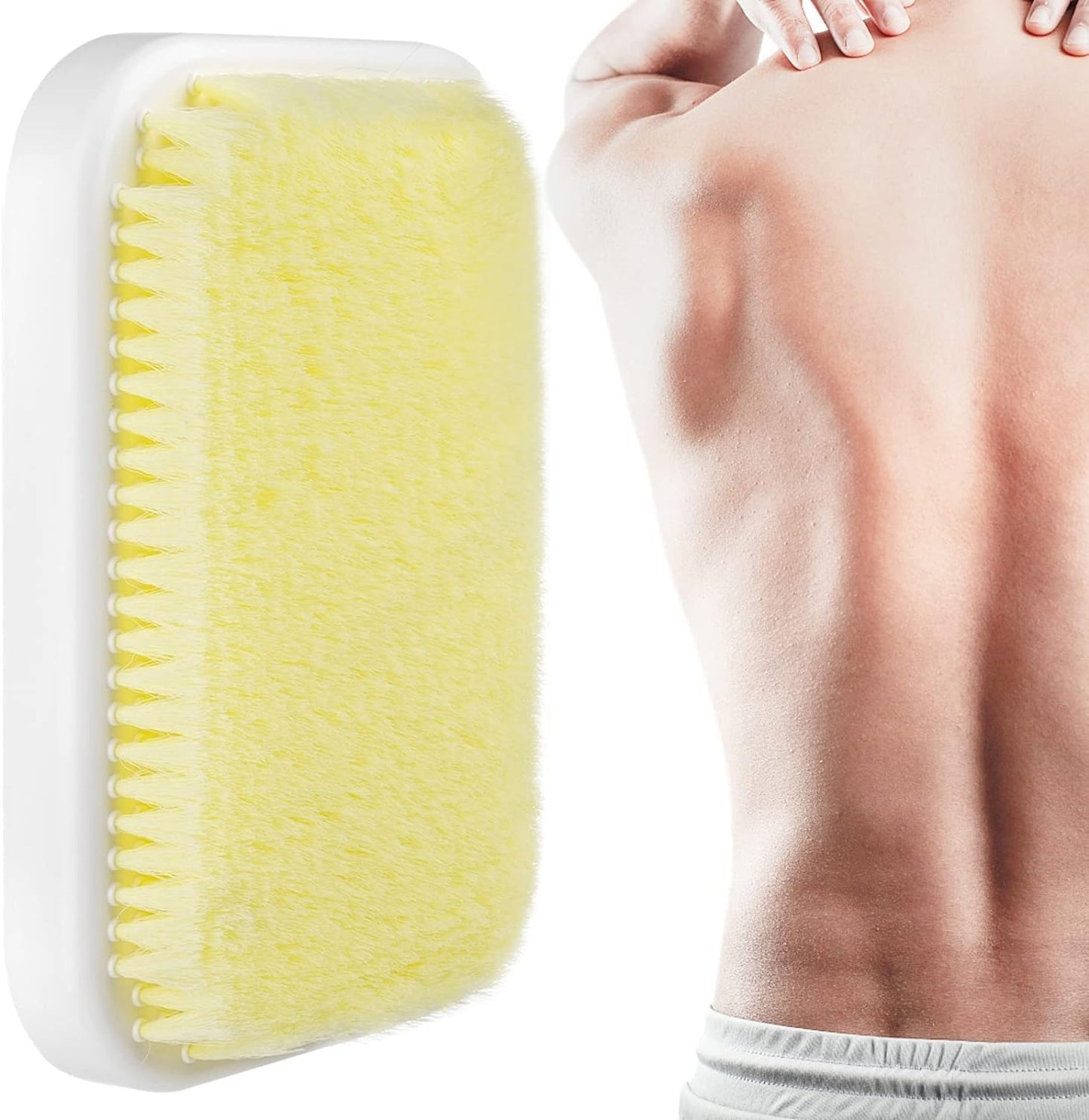 wowomoker WOWOMOKER Back Exfoliating Bath Wash Pad, Back Scrubber for Shower, Back Shower Brush Friendly with Inflexible Arms, Deep Clean to Relax Beauty and Personal Care wowomoker