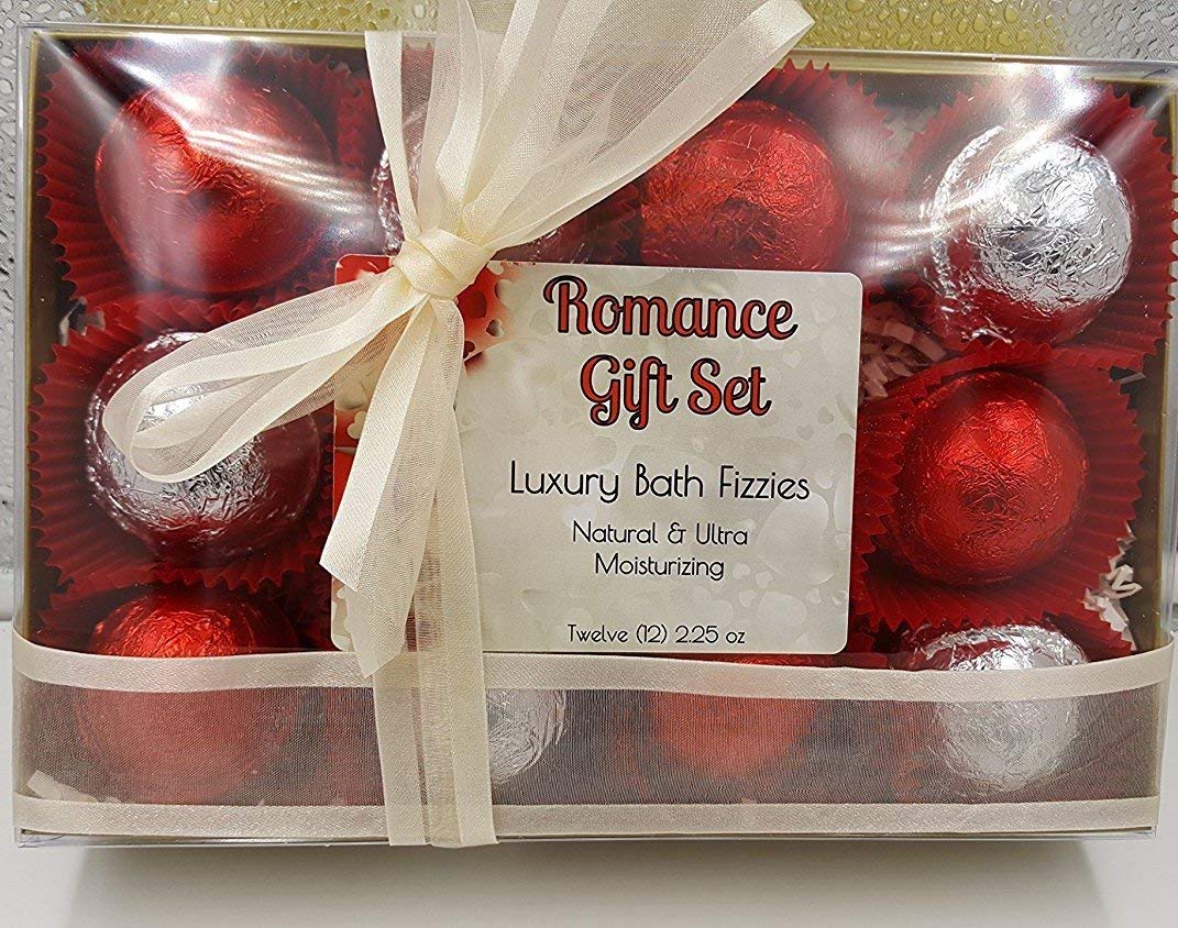Spa Pure Romance Bath Bombs: Luxury Bath Bomb Gift Set, 12 bath bombs, 2.25 oz each, ultra-moisturizing, makes a nice gift Beauty & Personal Care Spa Pure