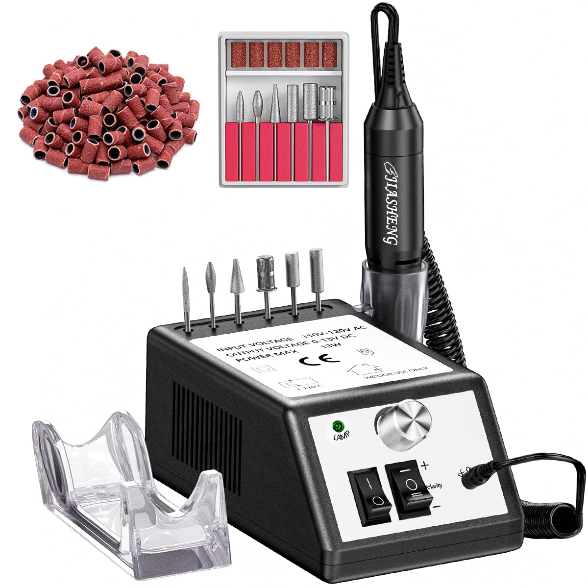 JIASHENG Professional Nail Drill, 20000rpm Electric Nail Drill Machine, Electronic Nail File Drills for Acrylic Nails Gel Nails Manicure Pedicure Beauty & Personal Care JIASHENG