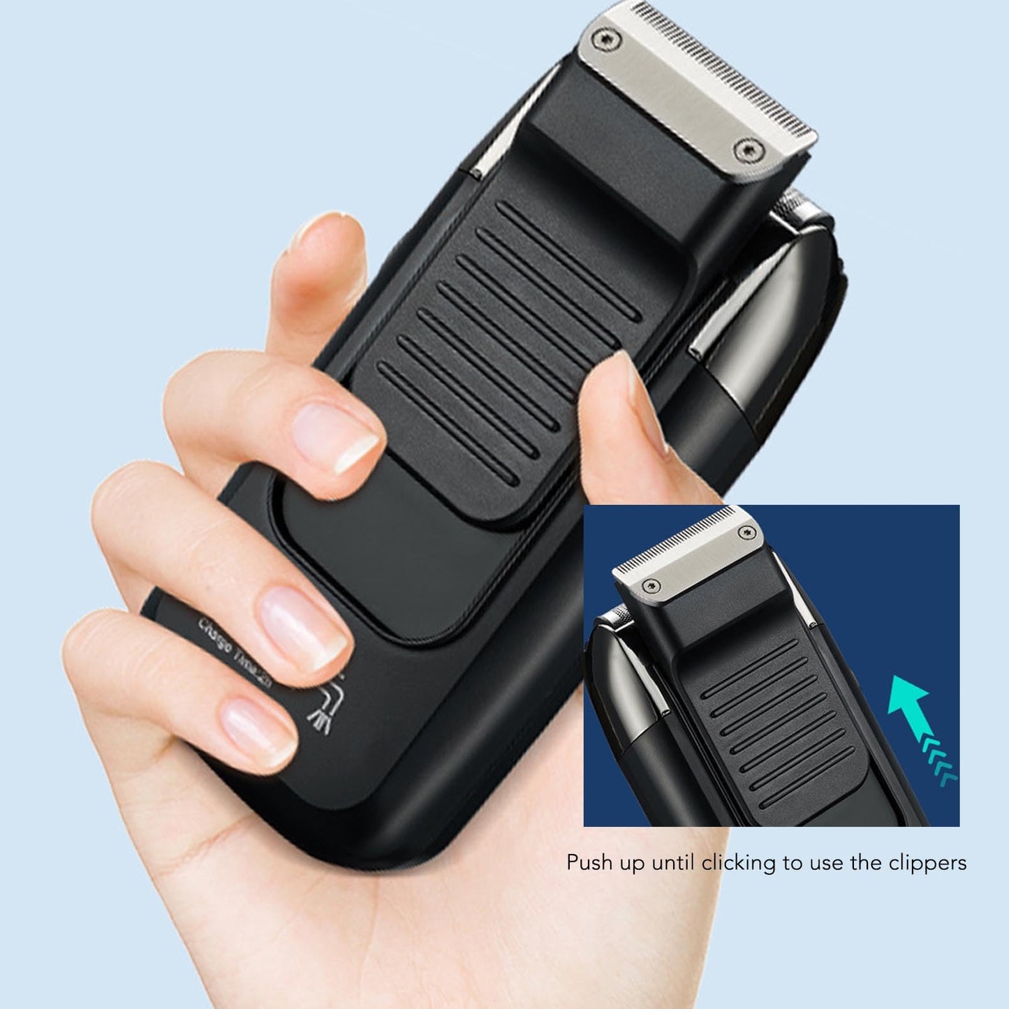 Electric for Men 3 Speeds Adjustable Beard Trimmer Rechargeable Foil and Bald Shavers with LED Digital Display (Black) Beauty and Personal Care FILFEEL
