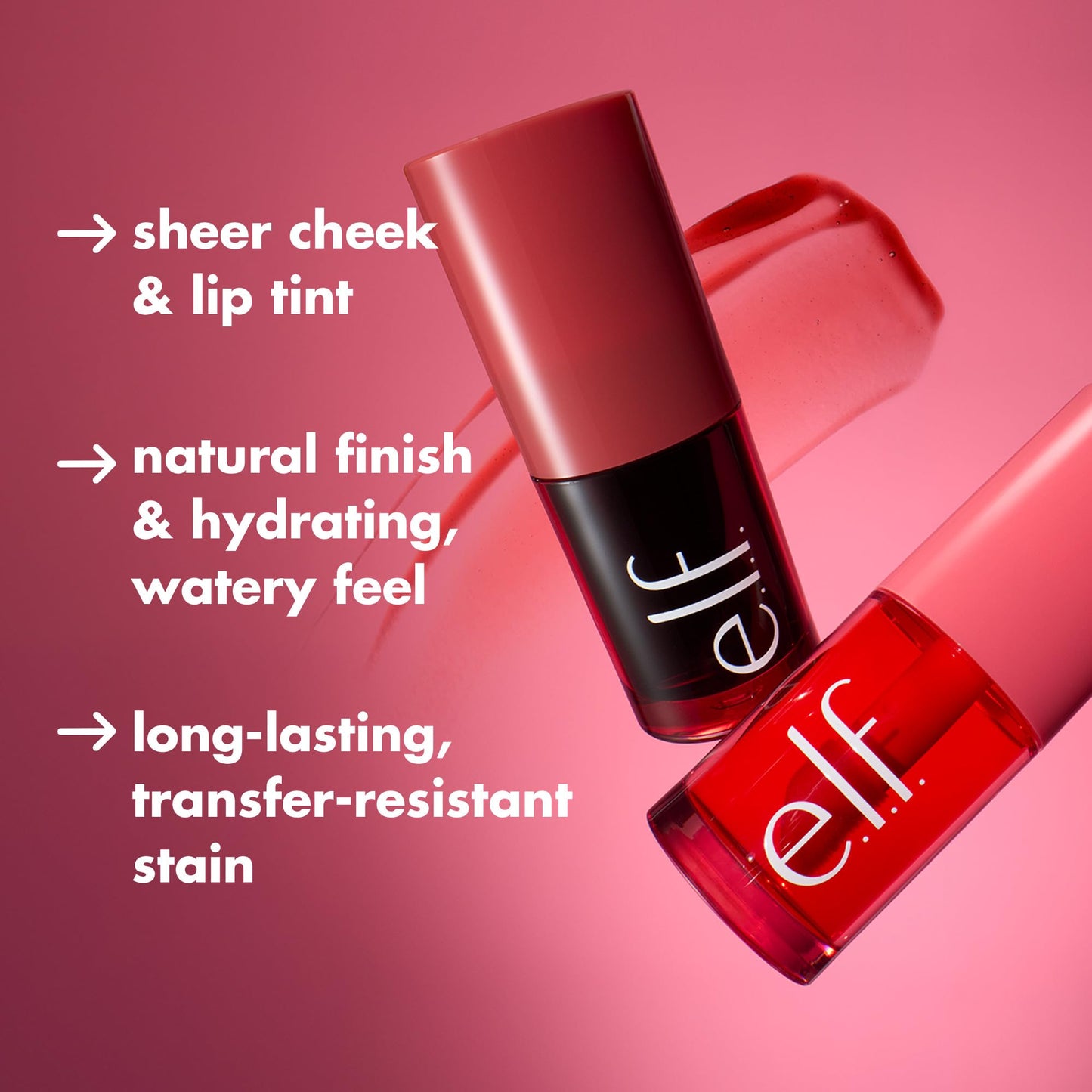 e.l.f. Sheer For It Blush Tint, Multi-Use, Long-Lasting Lip & Cheek Makeup, Creates A Natural Flush Finish, Vegan & Cruelty-Free, Cherry Cola Beauty & Personal Care e.l.f.