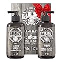 Viking Revolution Beard Wash & Conditioner Set w/Argan & Jojoba Oils - Softens, Smooths & Strengthens Beard Growth - Natural Peppermint and Eucalyptus Beauty & Personal Care Viking Revolution