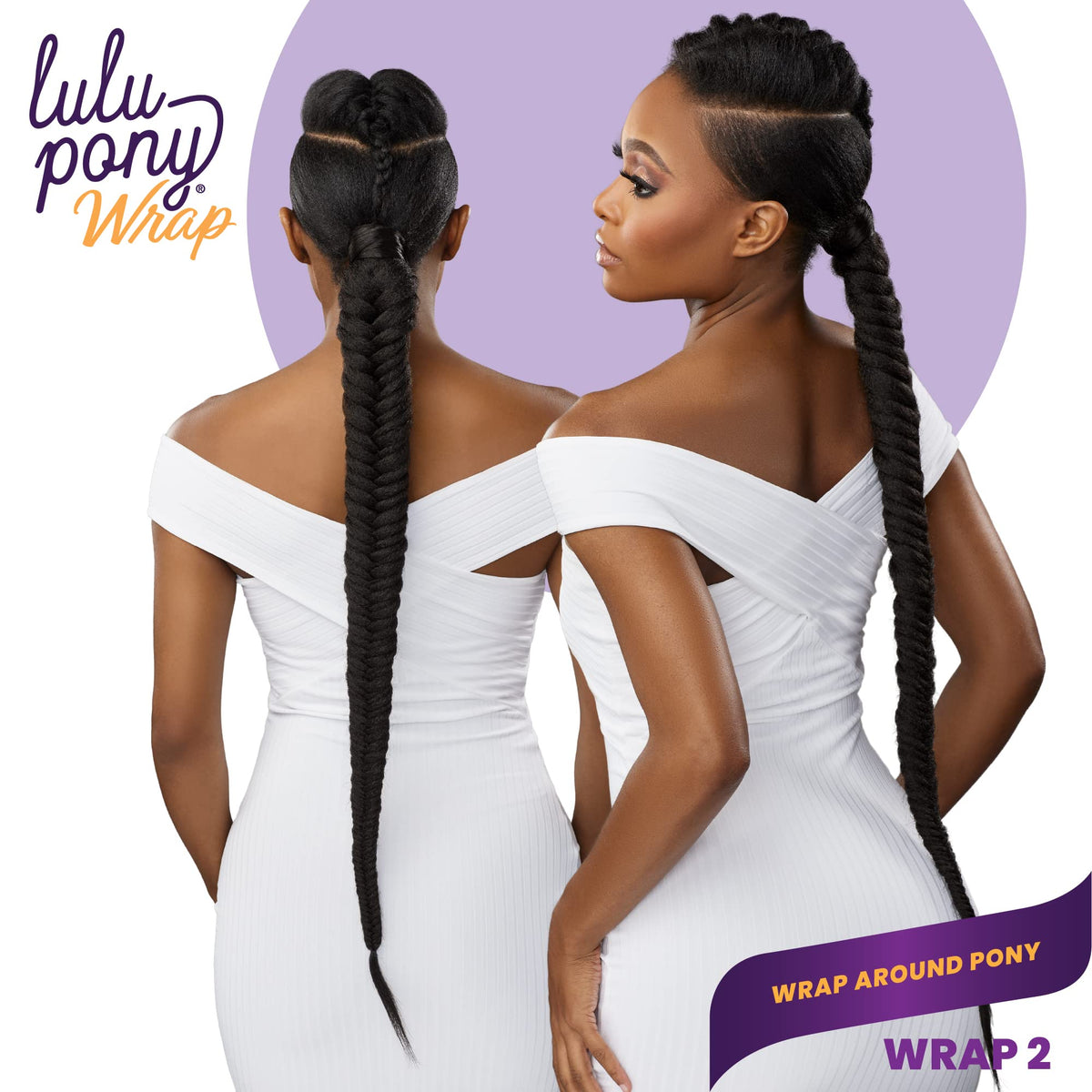 Sensationnel Lulu Pony Wrap Hairextensions-2,1B OFFBLACK