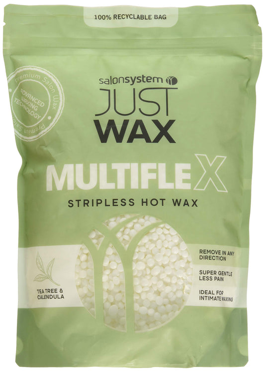 Salon System 700g Just Wax Multi Flex Stripless Wax Brazilian Leg/Underarm Wax Tea Tree and Calendula Beauty and Personal Care Salon System