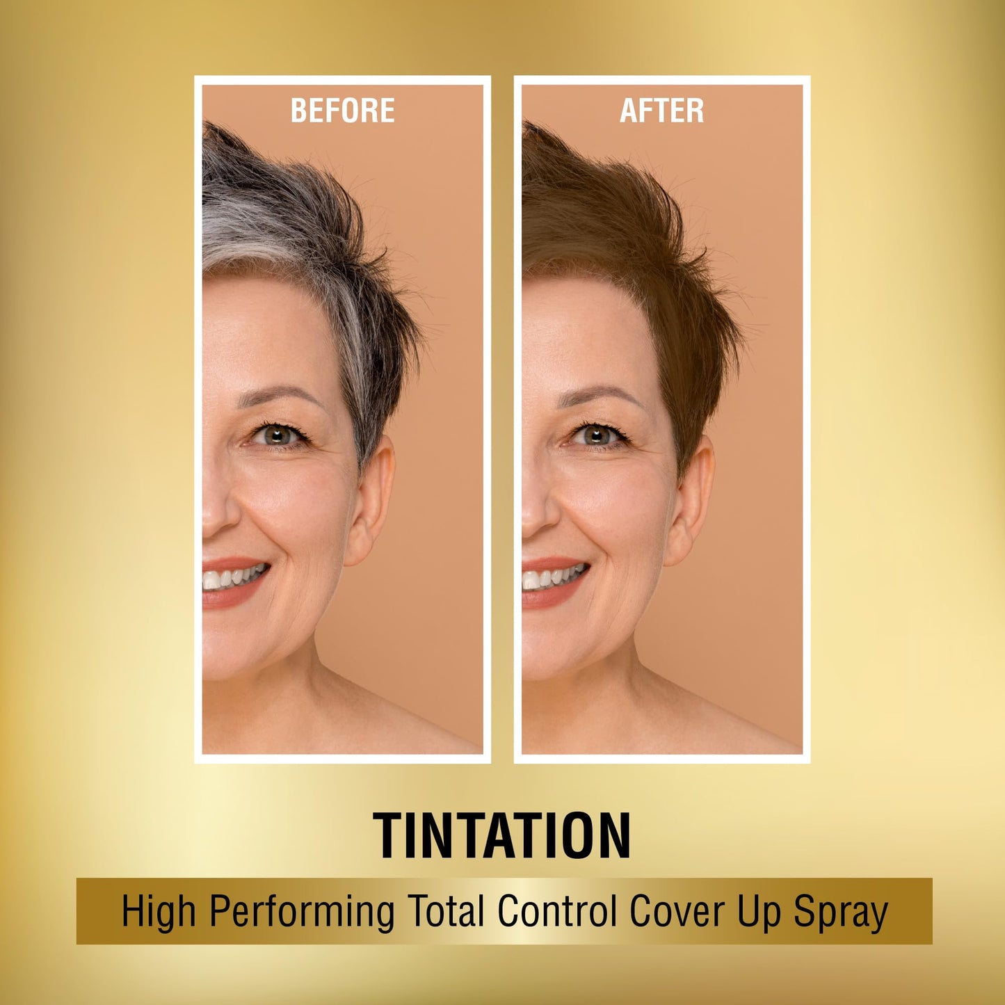 Red by Kiss Tintation Temporary Hair Color Spray, Instant Gray Root Touch Up Coverage, Water-Resistant & Smudge-Proof, Easy Wash Out, Barber Beauty & Personal Care Red by Kiss
