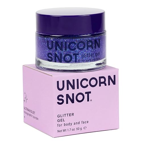 UNICORN SNOT Holographic Face Glitter & Body Glitter Gel | Holiday Glitter Makeup: Stocking Stuffers & Christmas Gift | Hair Glitter, Vegan Beauty & Personal Care UNICORN SNOT