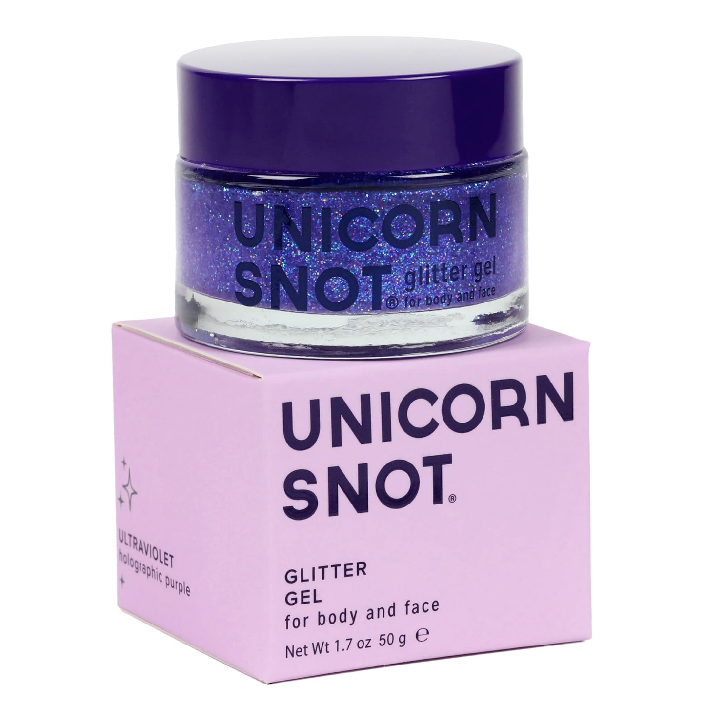 UNICORN SNOT Holographic Face Glitter & Body Glitter Gel | Holiday Glitter Makeup: Stocking Stuffers & Christmas Gift | Hair Glitter, Vegan Beauty & Personal Care UNICORN SNOT