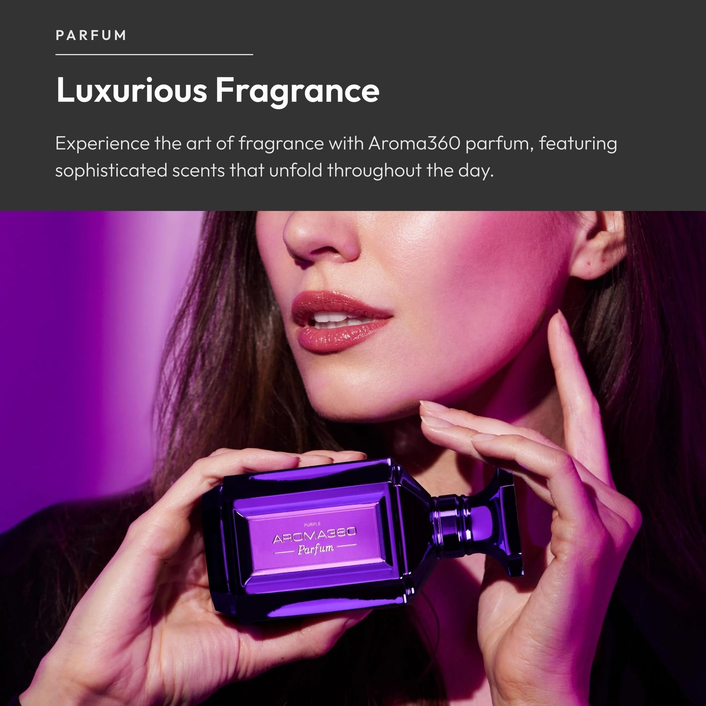 Aroma360 Women's Perfume - Luxurious Fragrance - Notes of Neroli Flower, Peppercorn & Amber - Purple, 50mL/1.7 fl oz Beauty & Personal Care Aroma360