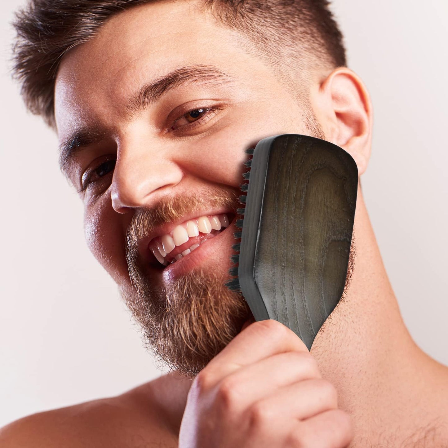 NORSEWOOD Boar Bristle Brush for Shine and Texture - Stiff Bristles for Medium Hair/Beards, Cleaning Brush Included Beauty & Personal Care Norsewood