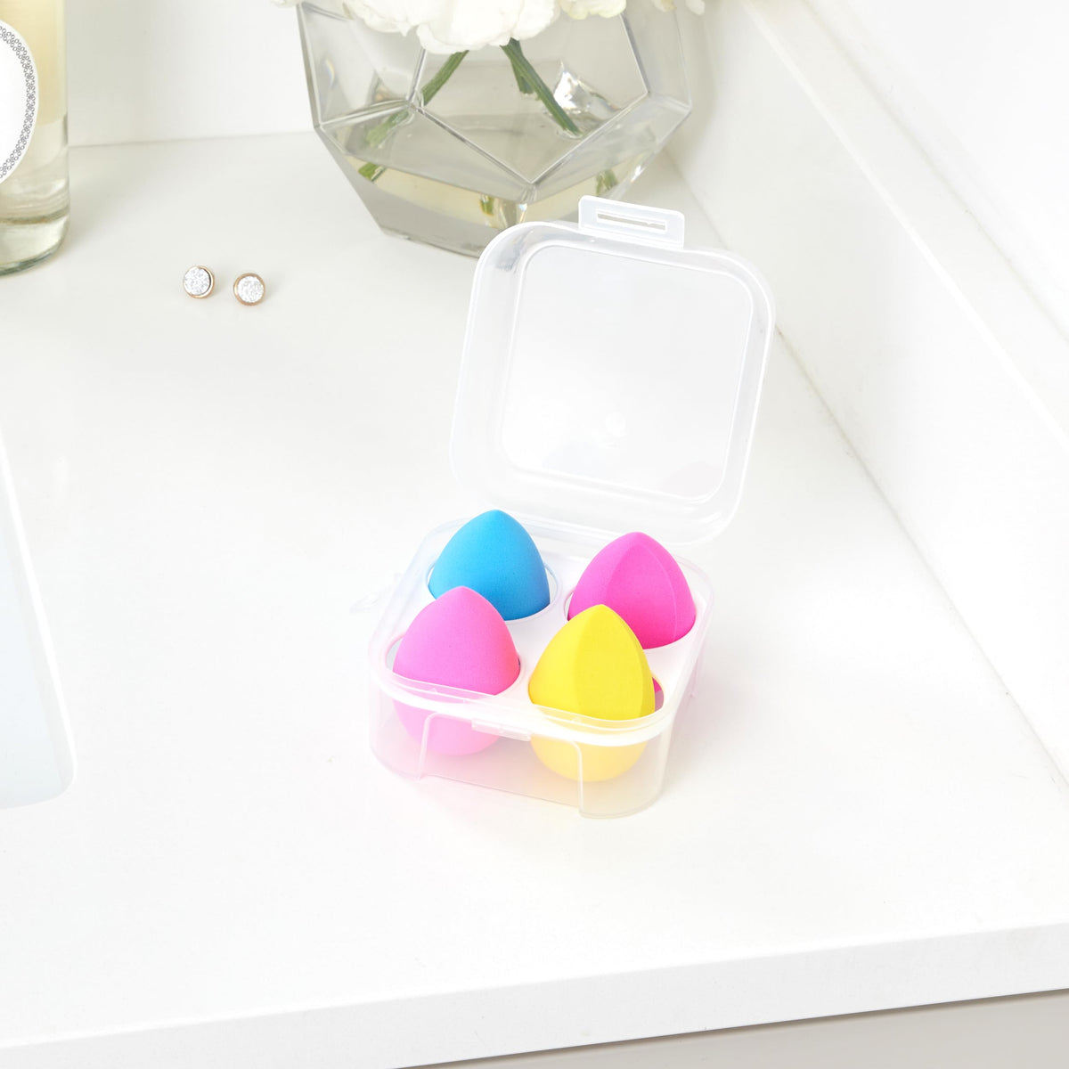 Candie Couture 4 piece Make-up Blending Sponges, Neon Bright Colors