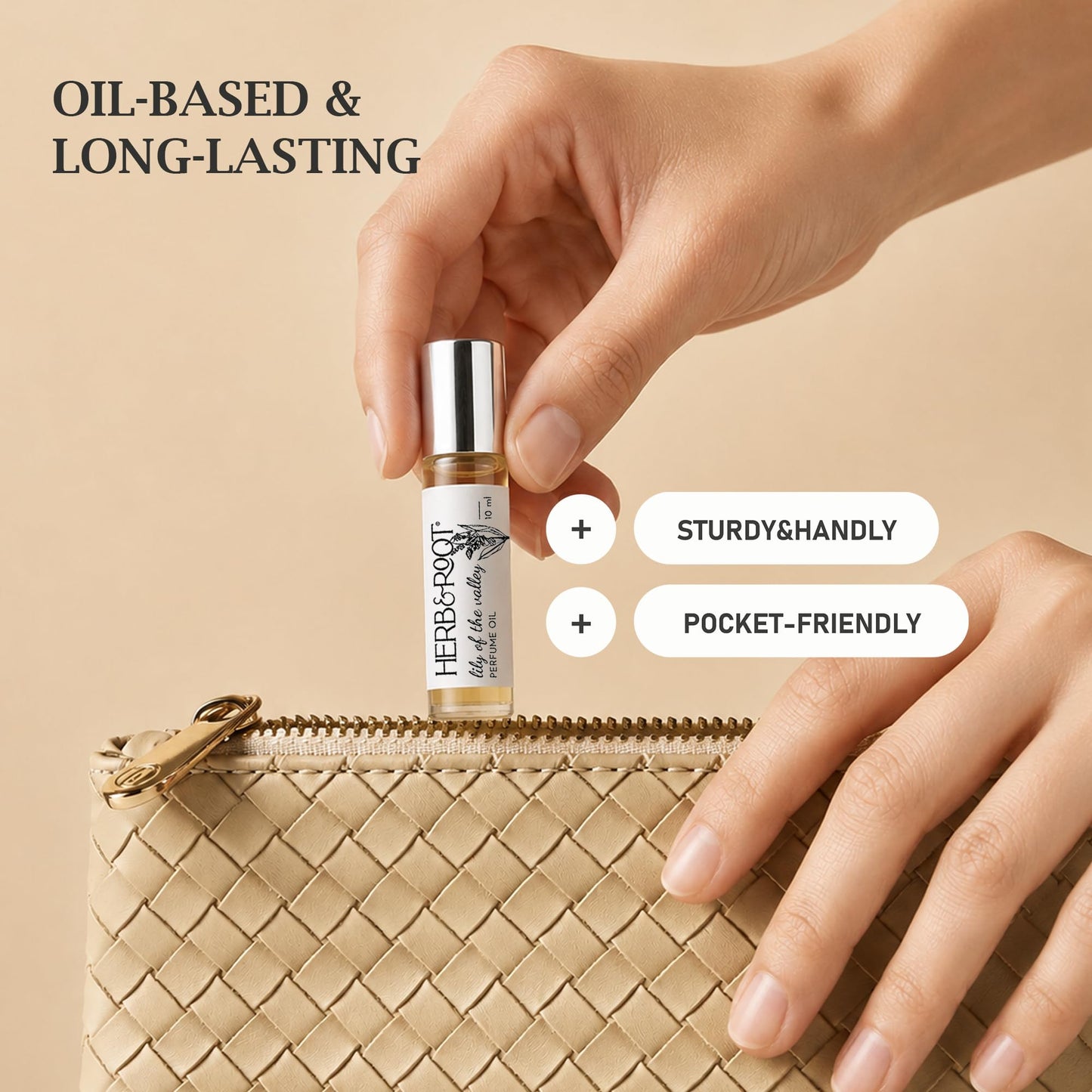 Herb & Root Lily of the Valley Perfume for Women Oil Roll On | Light, Fresh Muguet Fragrance | Long-Lasting, Clean, Alcohol-Free Scent Beauty & Personal Care Herb & Root