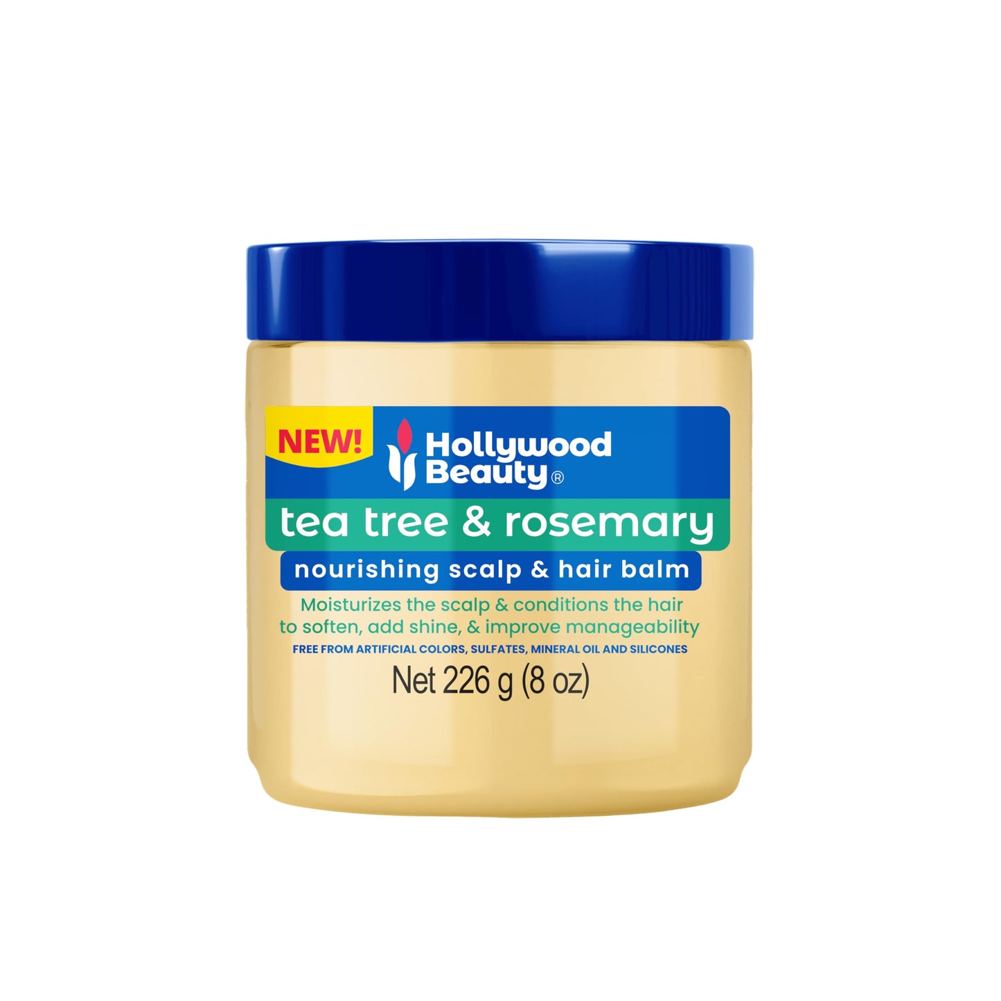 Hollywood Beauty Tea Tree & Rosemary Nourishing Scalp & Hair Balm, 8 oz - Conditions and Softens Hair Beauty & Personal Care Hollywood Beauty