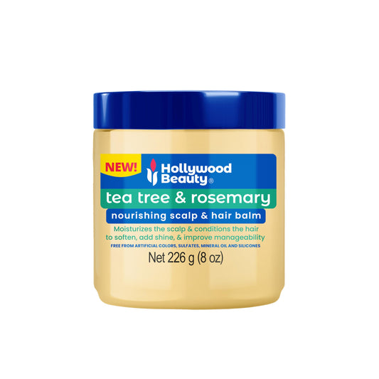 Hollywood Beauty Tea Tree & Rosemary Nourishing Scalp & Hair Balm, 8 oz - Conditions and Softens Hair Beauty & Personal Care Hollywood Beauty