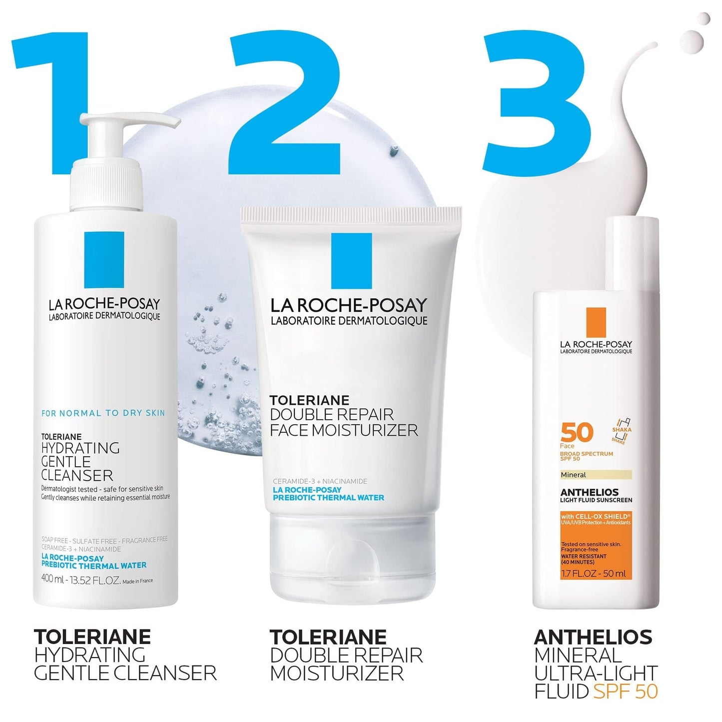 La Roche-Posay Anthelios Mineral Face Sunscreen SPF 50 – Ultra-Light Zinc Oxide Sunblock, Oil-Free Daily UV Protection for Sensitive Skin Beauty & Personal Care La Roche-Posay