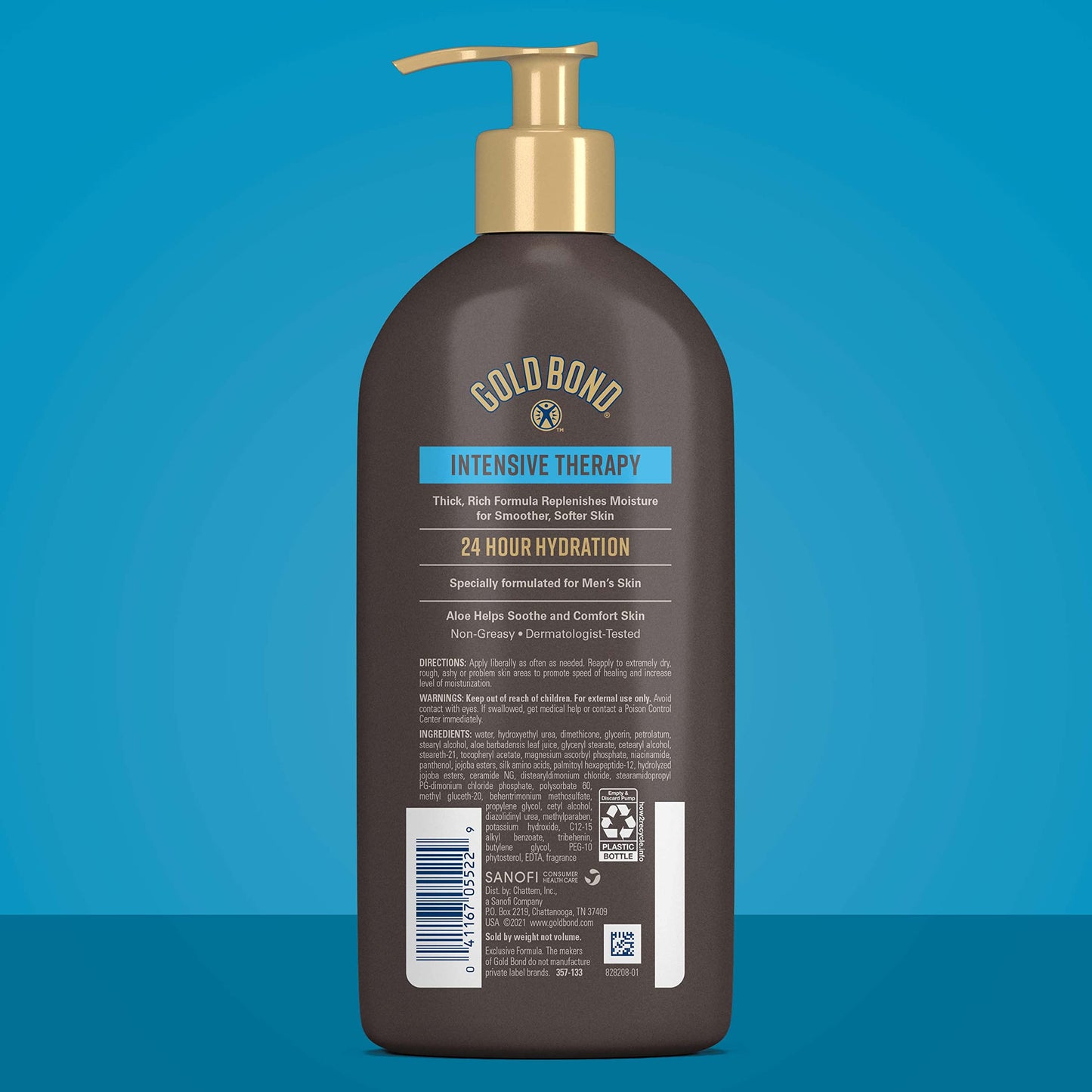 Gold Bond Men's Essentials Intensive Therapy Lotion, 13 oz., Daily Body & Hand Lotion With Aloe Beauty & Personal Care Gold Bond