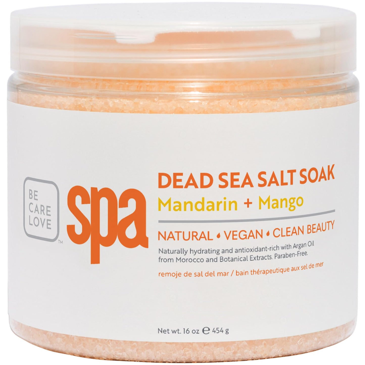 BCL Spa Mandarin Mango Dead Sea Salt Soak - Professional Age-Defying Soak for Pedicure, Manicure & Bath Salts, Softens Skin, Foot Soak Spa Self Care Beauty and Personal Care BCL SPA