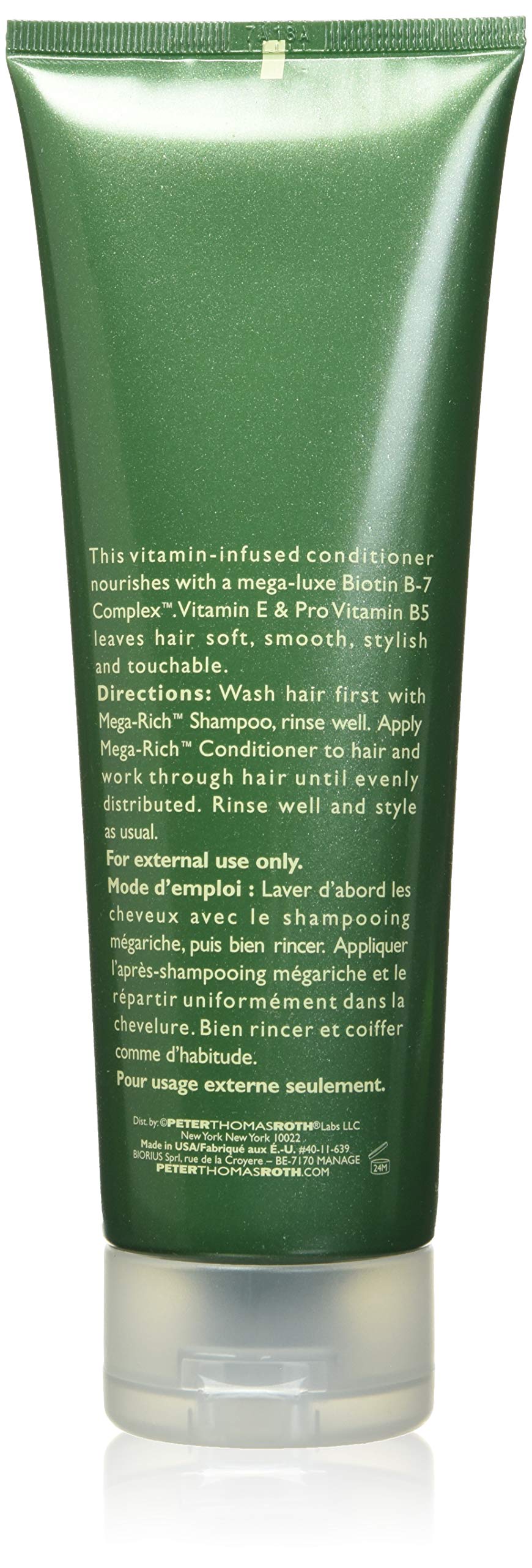 Peter Thomas Roth | Mega-Rich™ Nourishing Conditioner, Biotin B-7 Complex Conditioner for Softer, Smoother, Healthier-Looking Hair, 8.5 Fl Oz Beauty & Personal Care Peter Thomas Roth