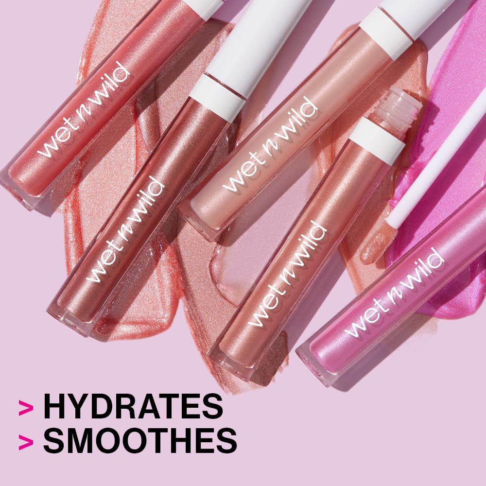 wet n wild MegaSlicks Lip Gloss, Ultra-Glossy, Vitamin-E Enriched, Ultra-Gloss High Shine Moisturizing, Cruelty-Free & Vegan - That's My Jam Beauty & Personal Care wet n wild