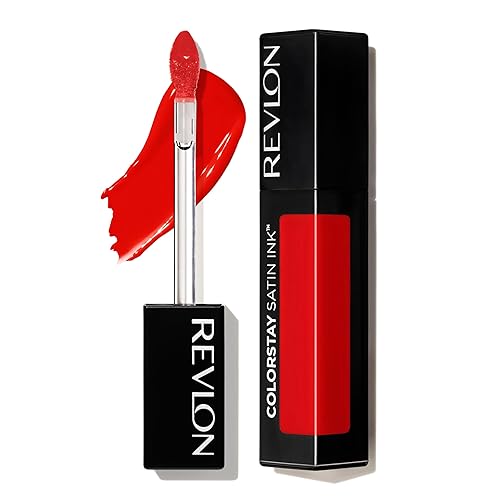 Revlon ColorStay Satin Ink Liquid Lipstick, Longwear Rich Lip Colors, Formulated with Black Currant Seed Oil, 014 Smokin' Hot, 0.17 fl oz Beauty & Personal Care REVLON